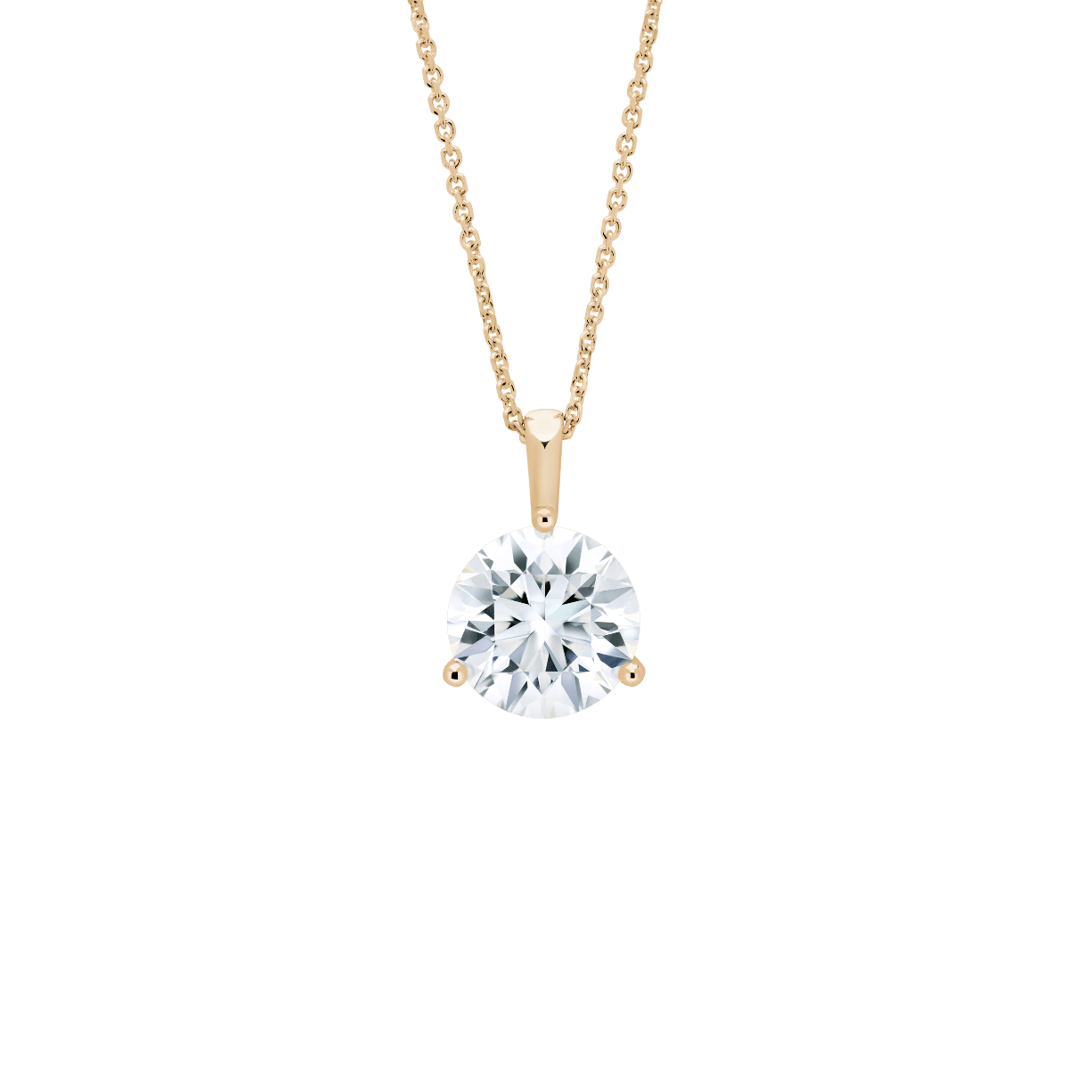 The Round Brilliant Solitaire Bale Pendant