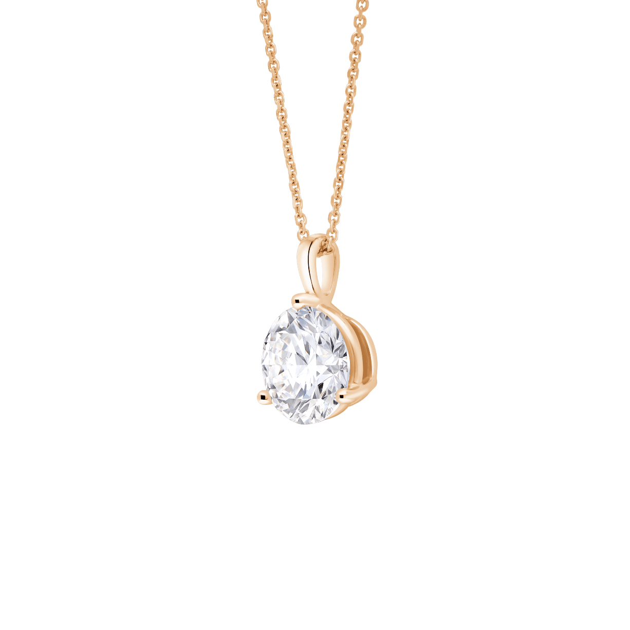 The Round Brilliant Solitaire Bale Pendant