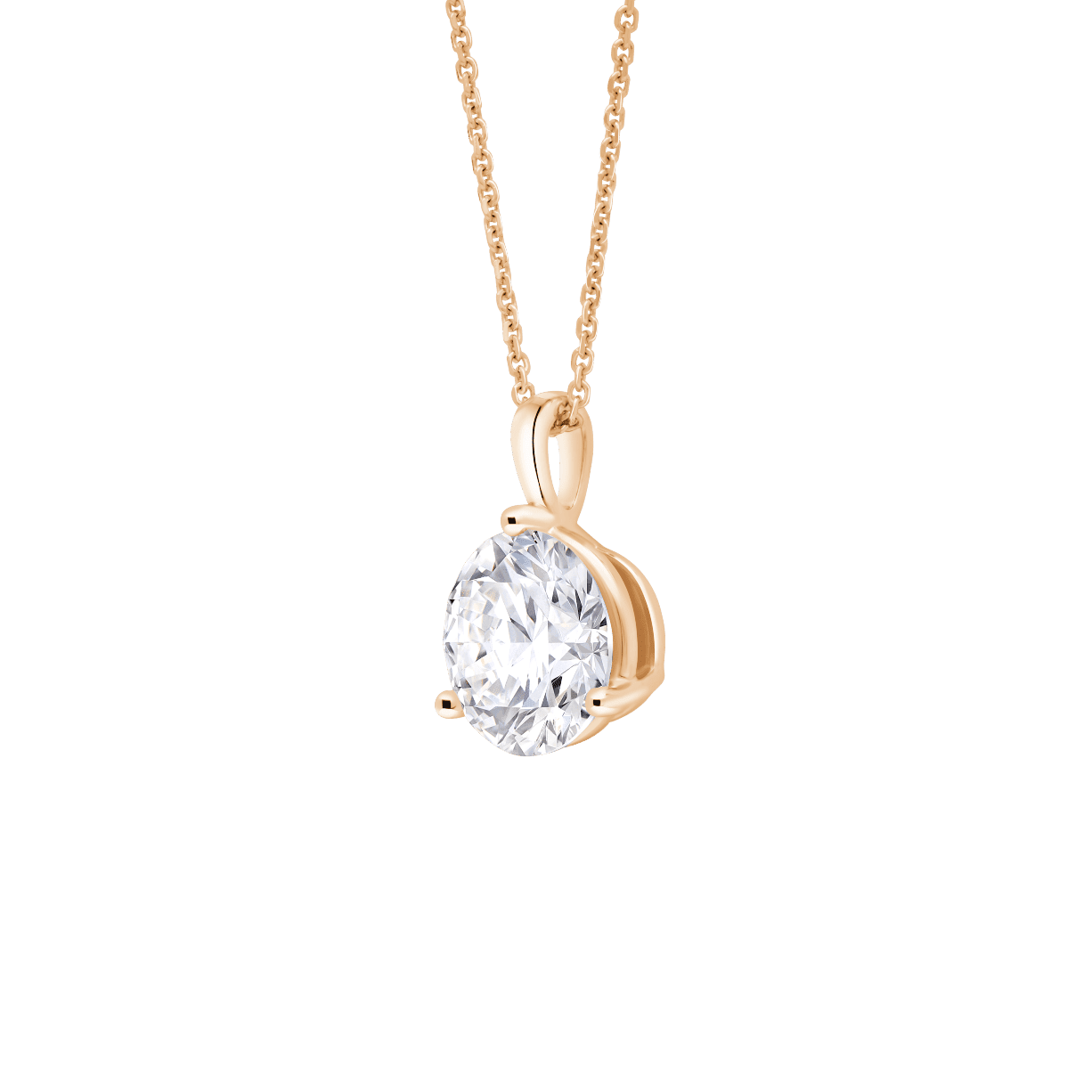 The Round Brilliant Solitaire Bale Pendant