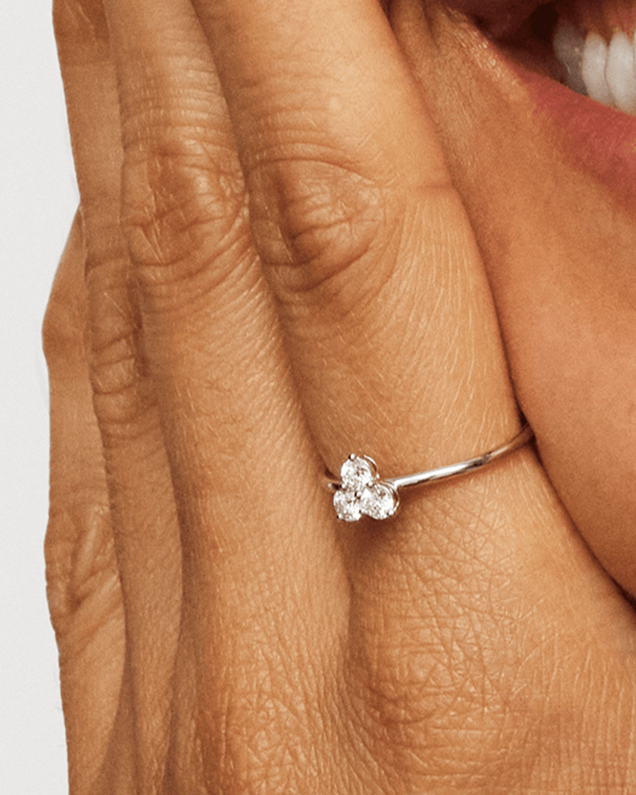 ct. tw. Mini Trio 14k Ring Lightbox Jewelry