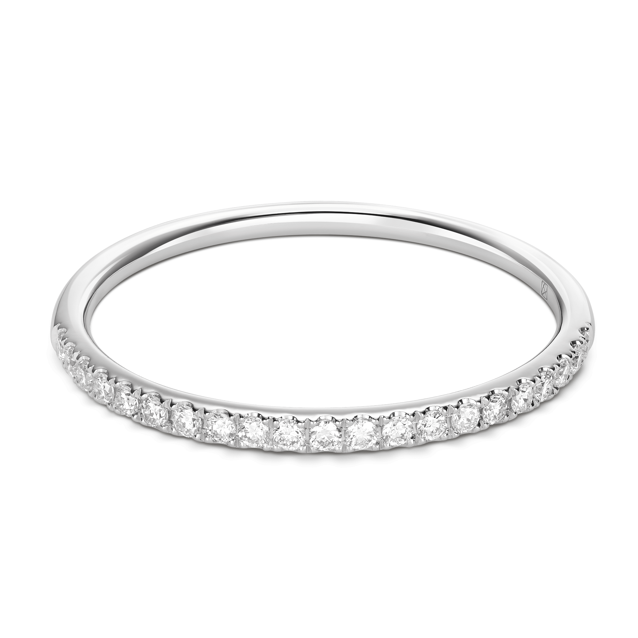 The Mini Half Pavé Ring