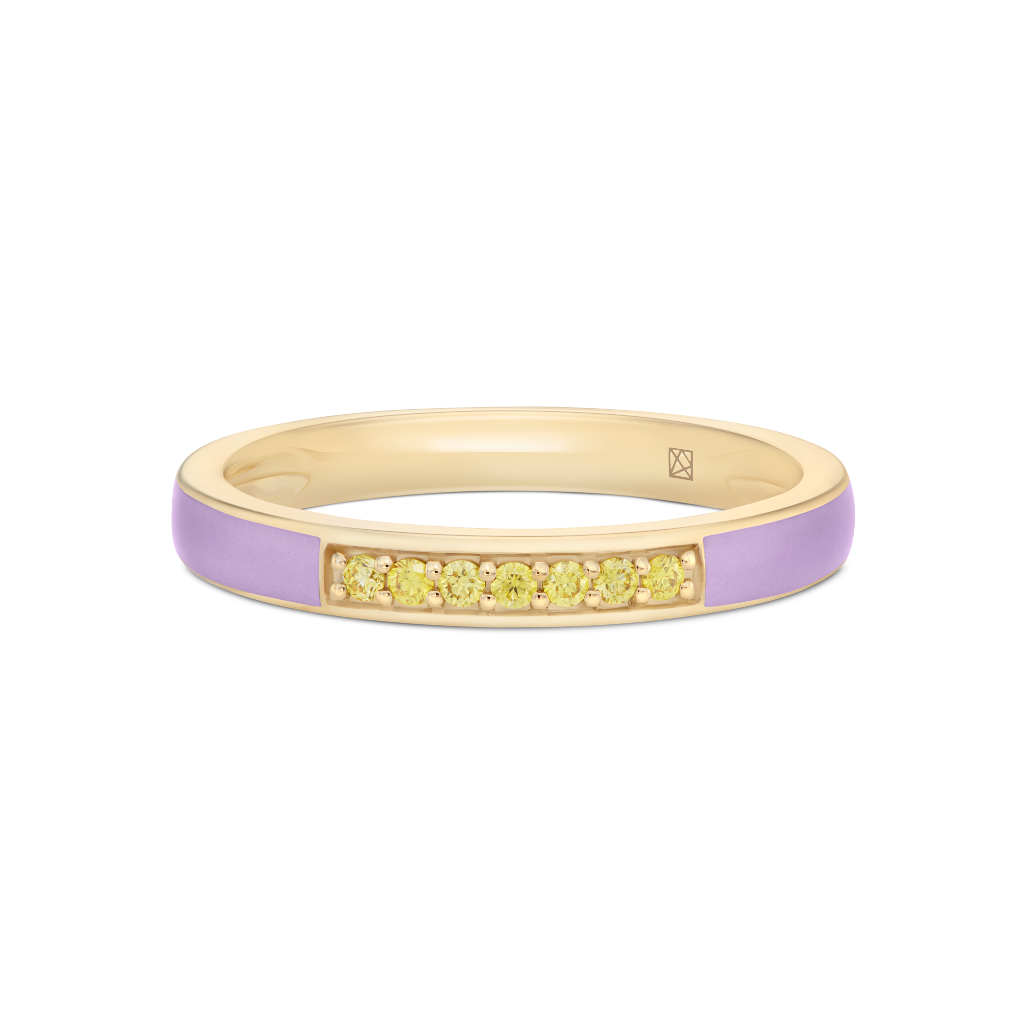 Pave Band RG - YL RB - 14YV - 7/100