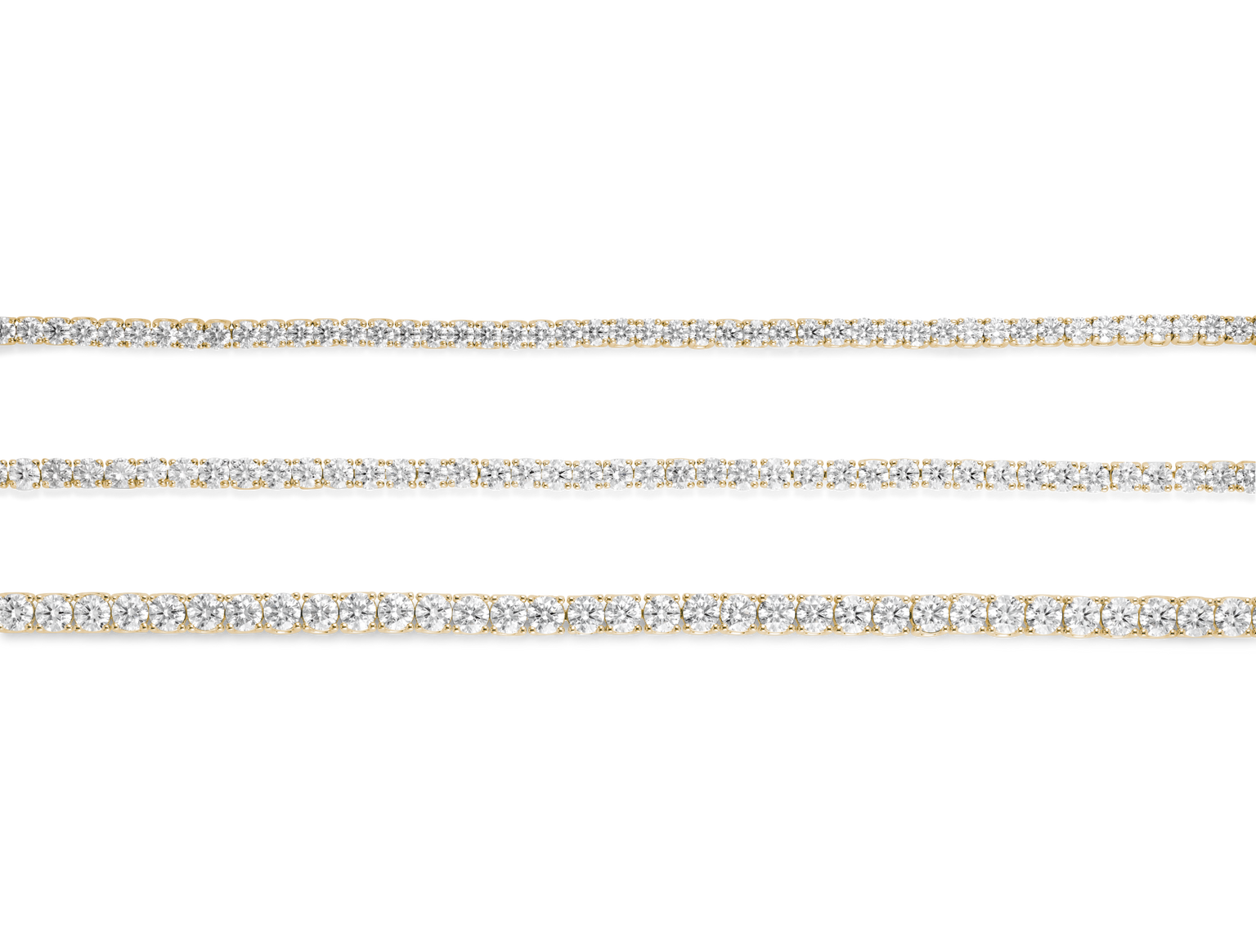 Lab-Grown Diamond Small Tennis Bracelet - G-H color, 7" length | White