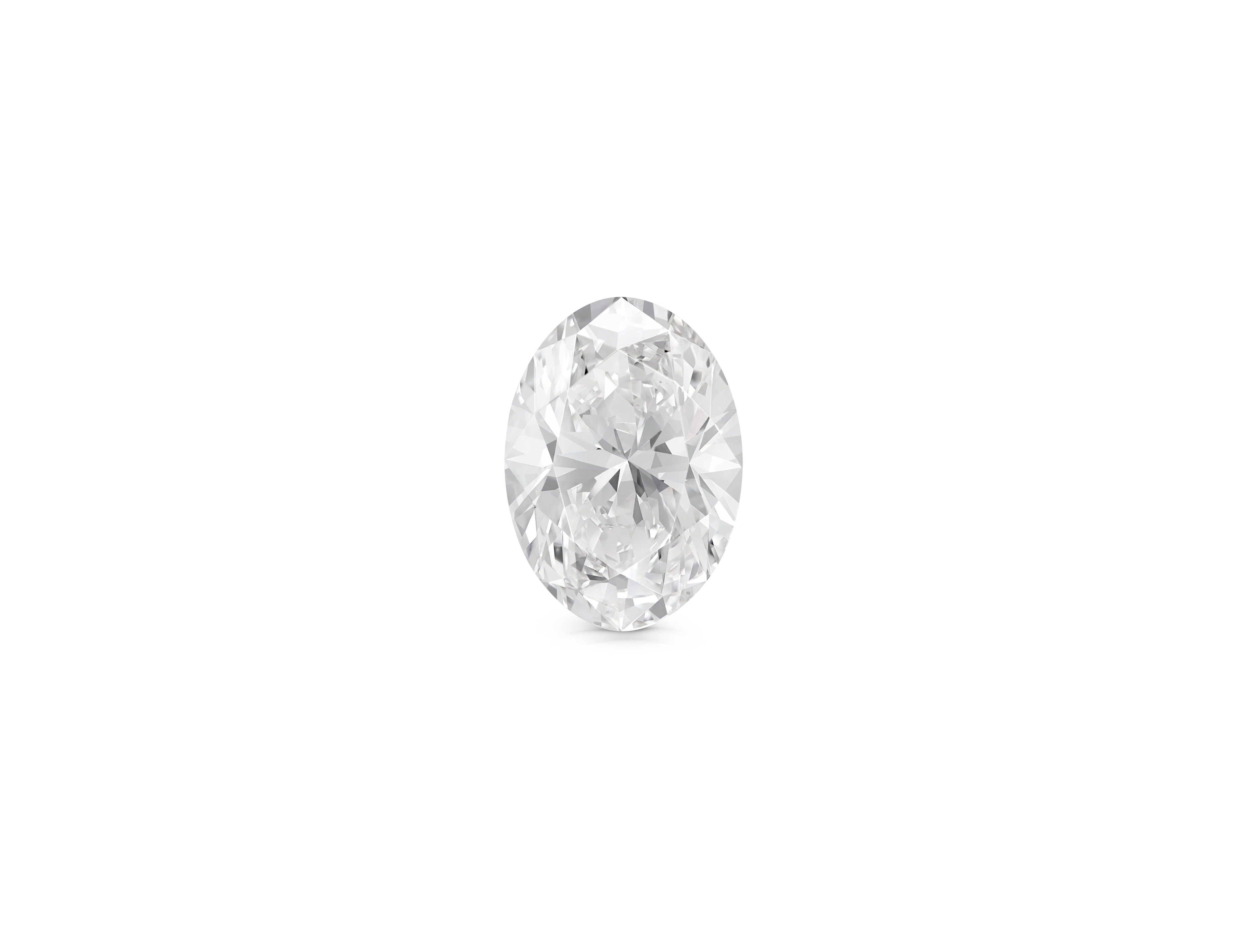 Overview of Lightbox Finest™ 2 carat oval cut diamond