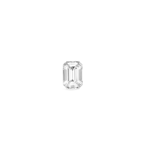 Top view of a 2.25 carat emerald cut lab-grown diamond