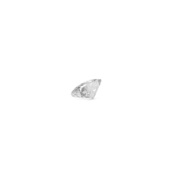 Back view of a 2 carat oval cut lab-grown diamond