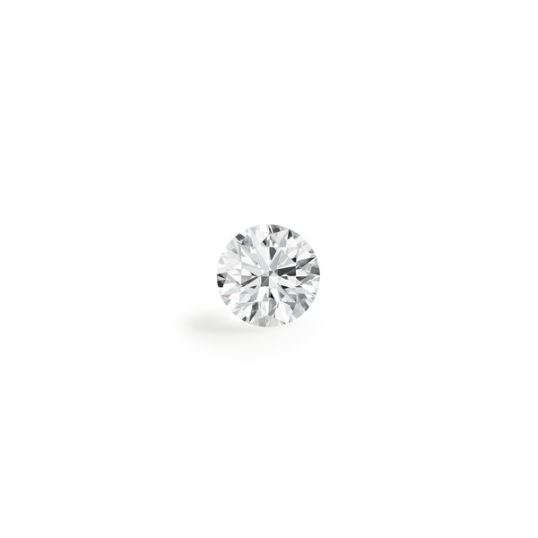 Top view of a 2.25 carat round  brilliant lab-grown diamond 