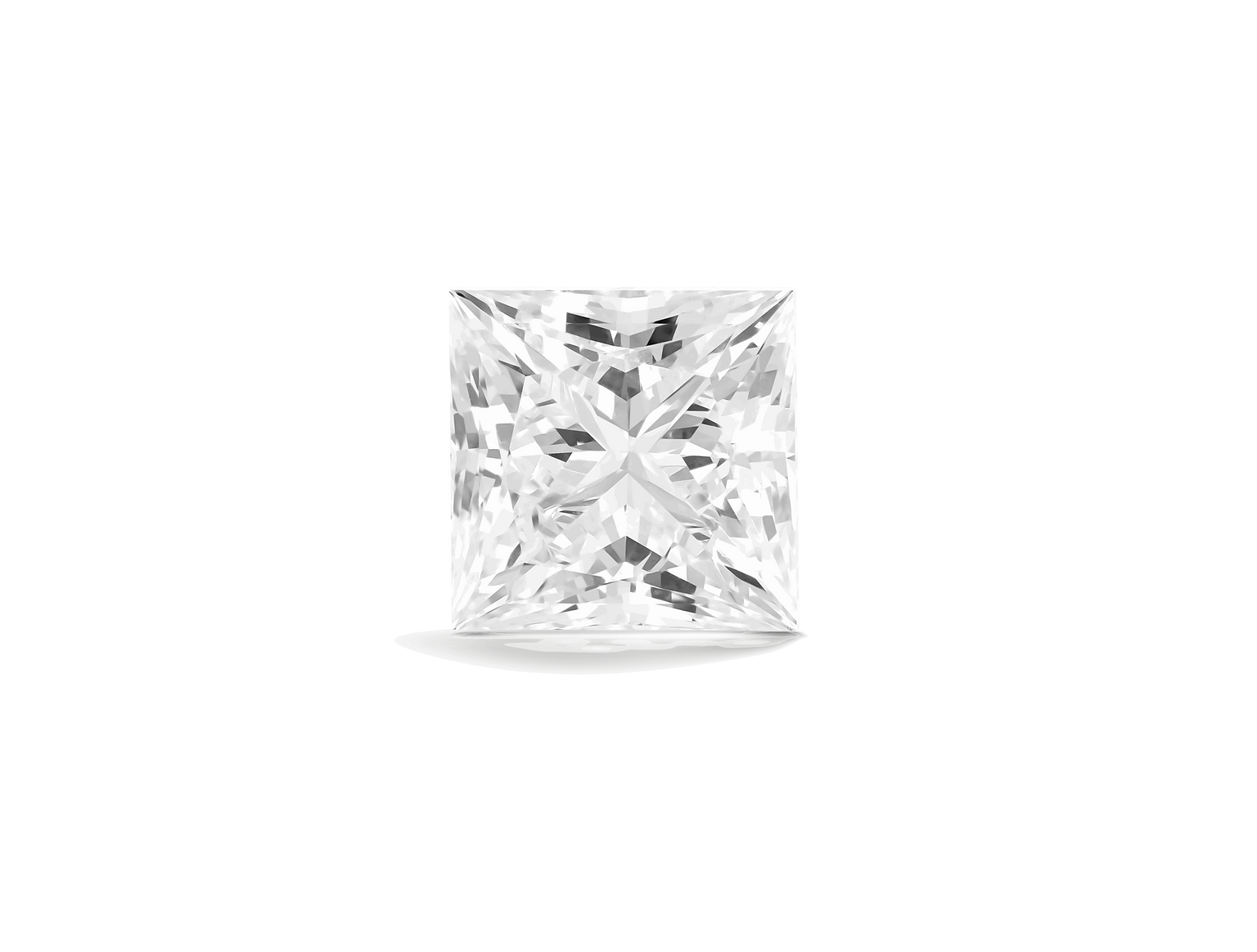 Lab-Grown Loose 2¾ct. Princess Cut Diamond | White