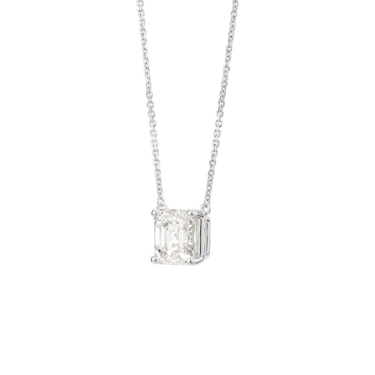 The Asscher Solitaire Pendant