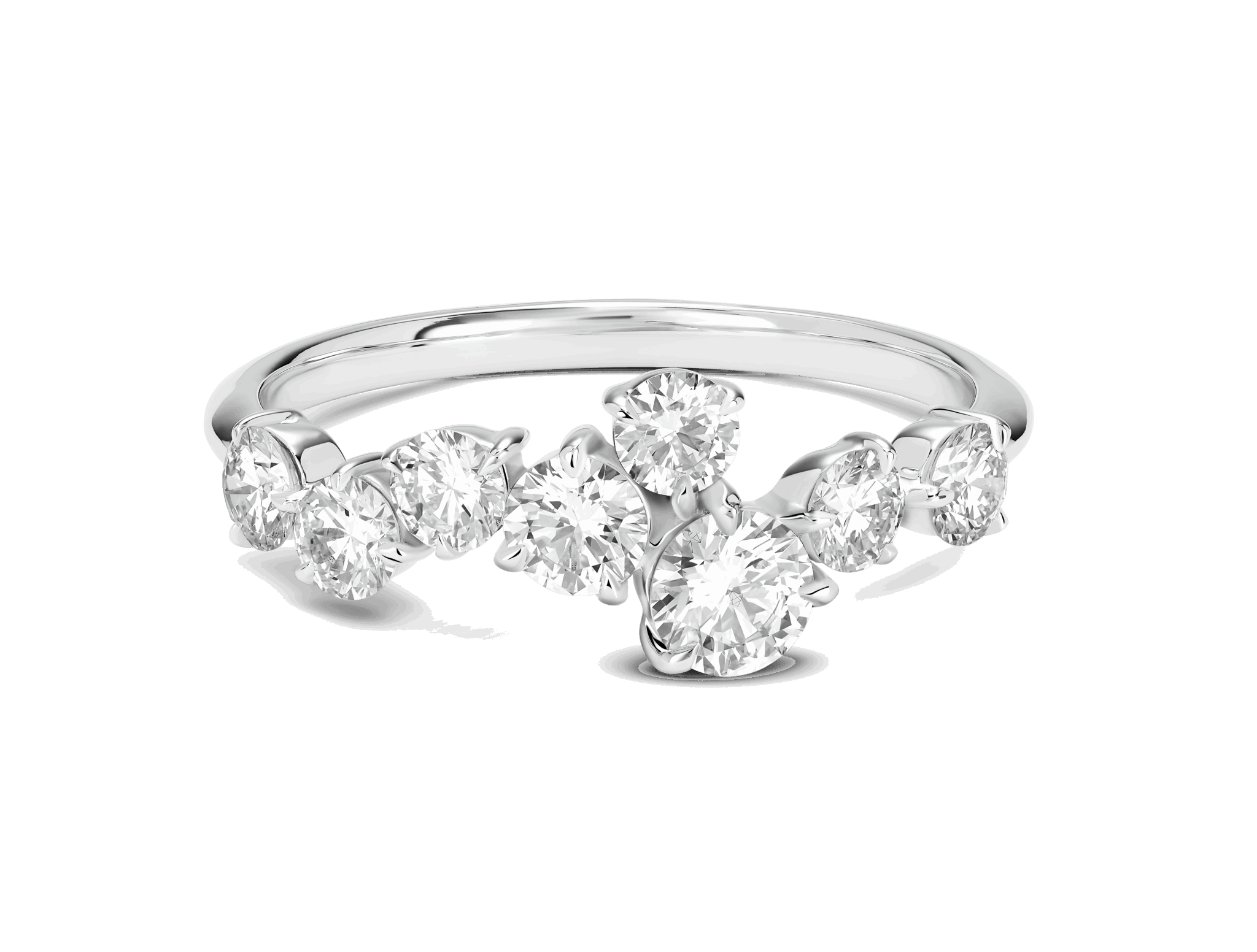 Lab-Grown Diamond 1ct. tw. Round Brilliant Constellation Ring | White - #Lightbox Jewelry#