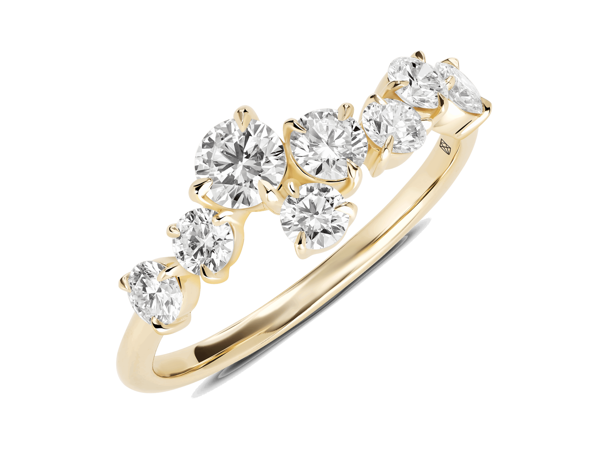 Lab-Grown Diamond 1ct. tw. Round Brilliant Constellation Ring | White - #Lightbox Jewelry#