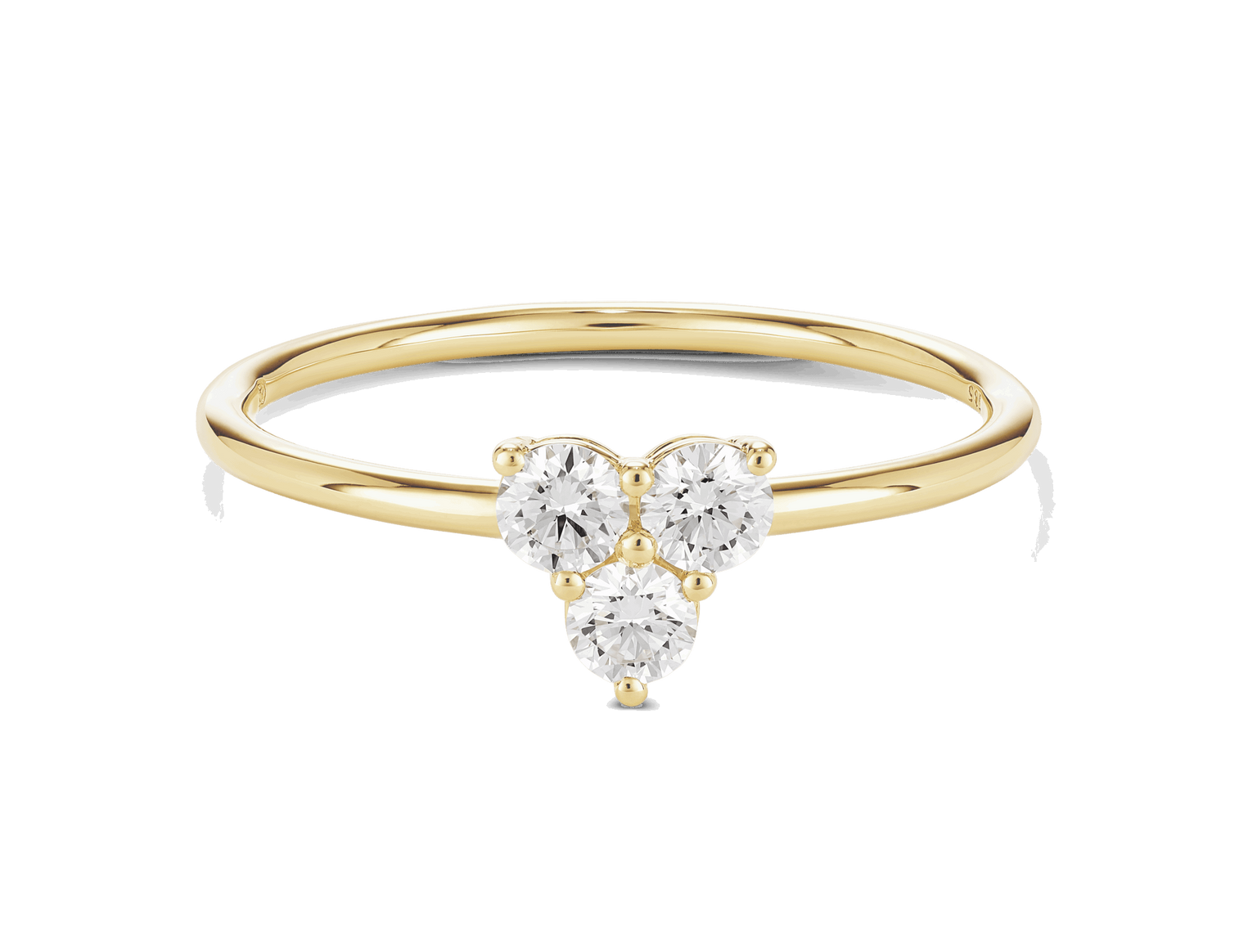 Lab-Grown Diamond ³⁄₁₀ct. tw. Mini Trio Round Brilliant Ring | White