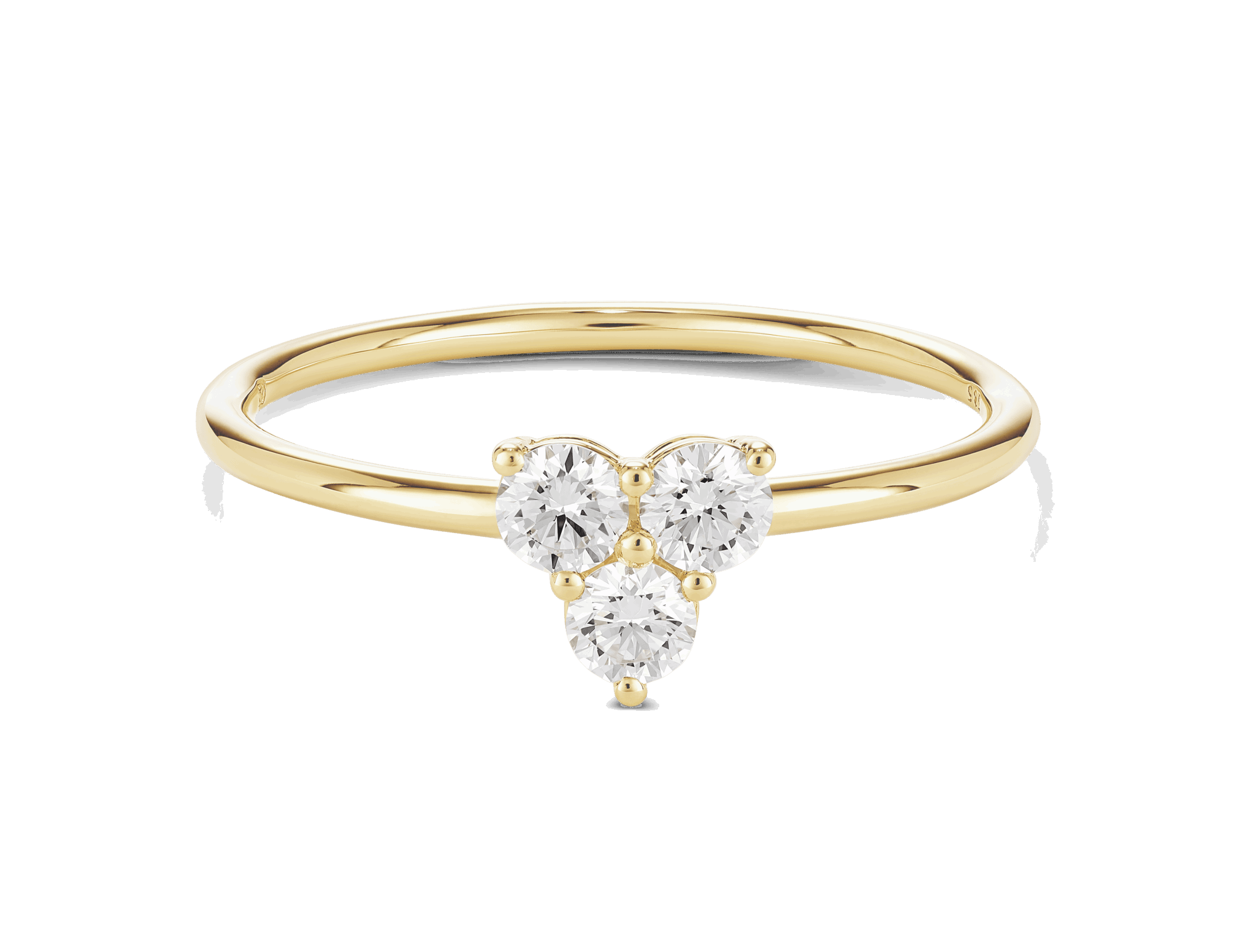 Lab-Grown Diamond ³⁄₁₀ct. tw. Mini Trio Round Brilliant Ring | White - #Lightbox Jewelry#