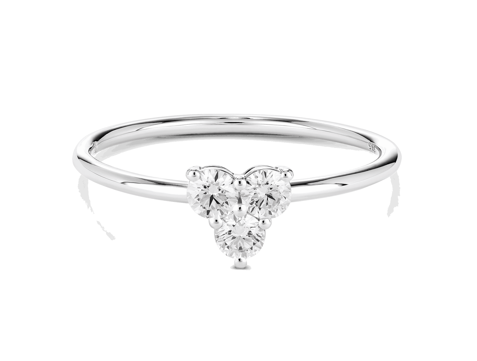 Lab-Grown Diamond ³⁄₁₀ct. tw. Mini Trio Round Brilliant Ring | White