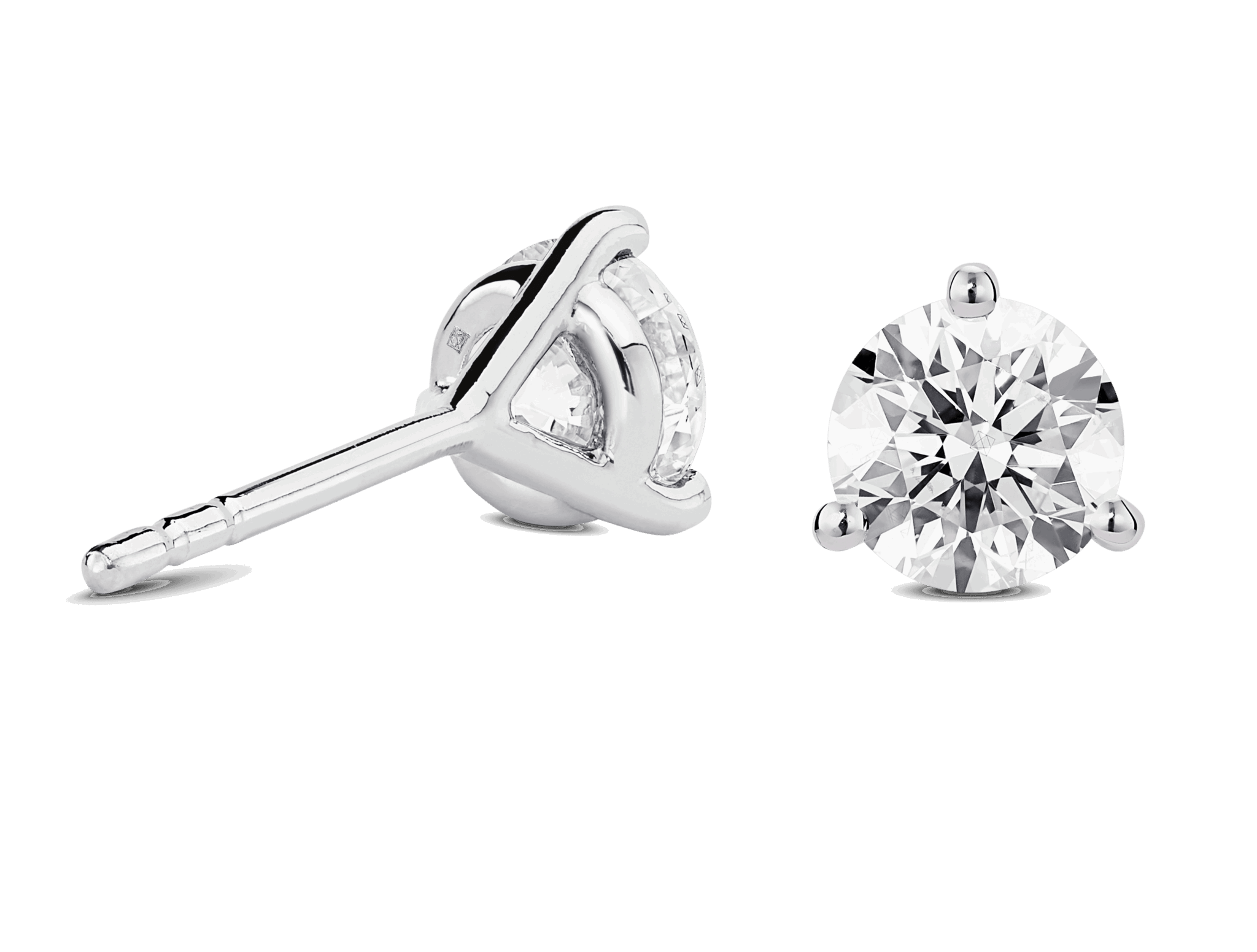 Lab-Grown Diamond 3ct. tw. Round Brilliant Studs and Pendant Set | White - #Lightbox Jewelry#