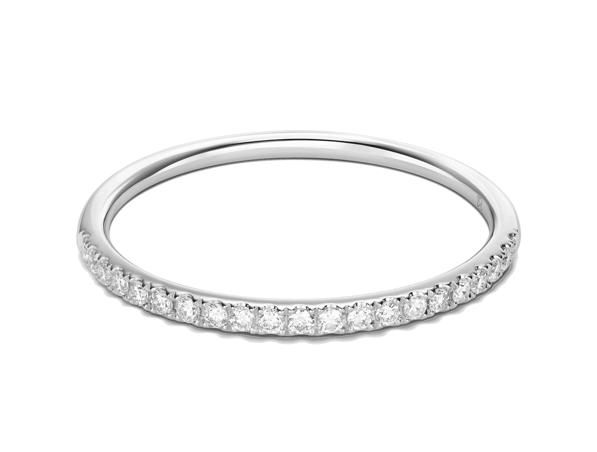 The Mini Half Pavé Ring