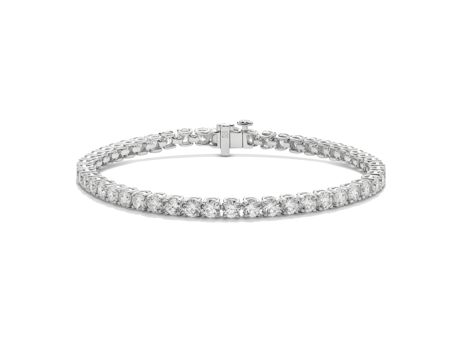 Lab-Grown Diamond Medium Tennis Bracelet - E/F color, 6.5" length | White