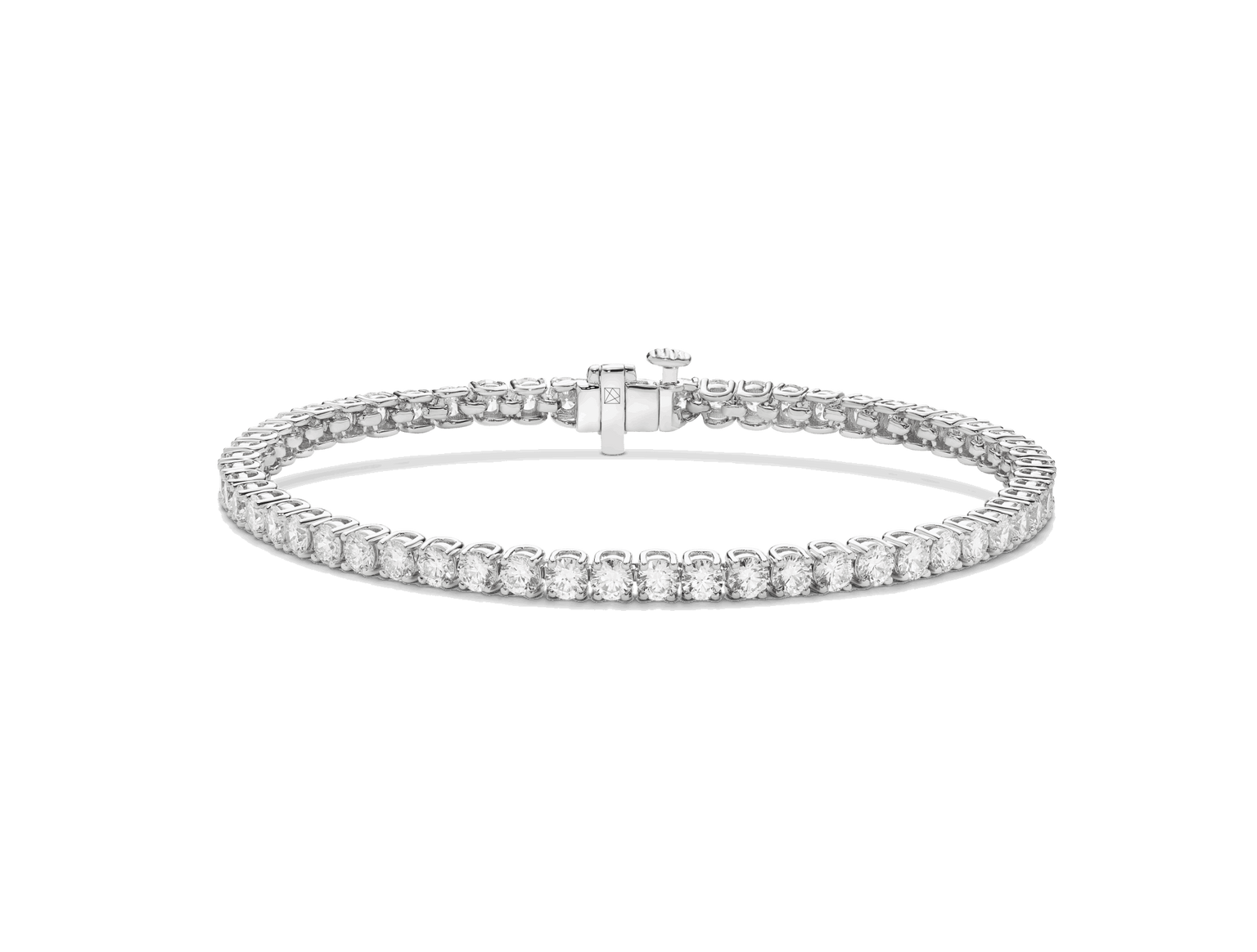 Lab-Grown Diamond Small Tennis Bracelet - E-F color, 6.5" length | White
