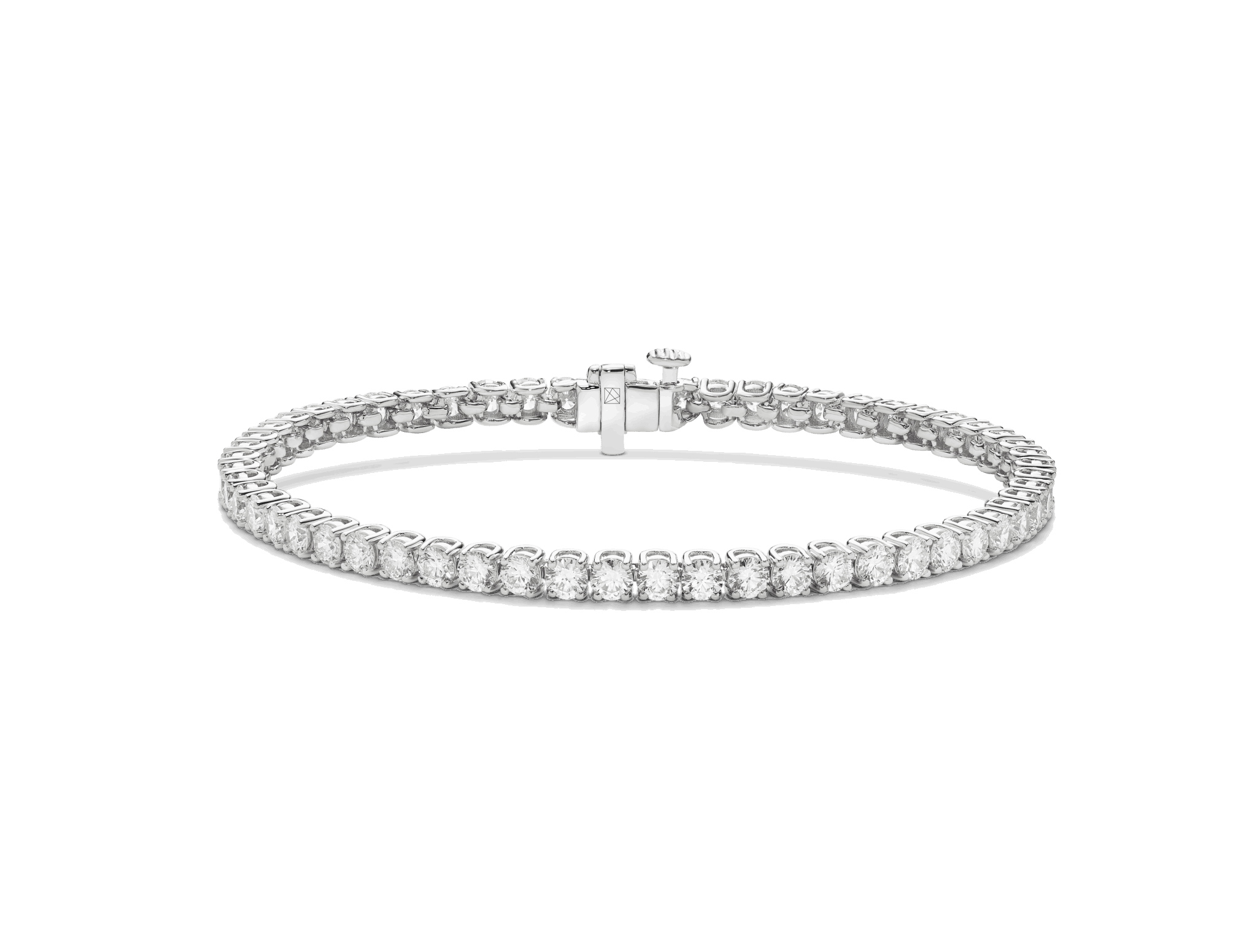 Lab-Grown Diamond Small Tennis Bracelet - E/F color, 7" length | White - #Lightbox Jewelry#