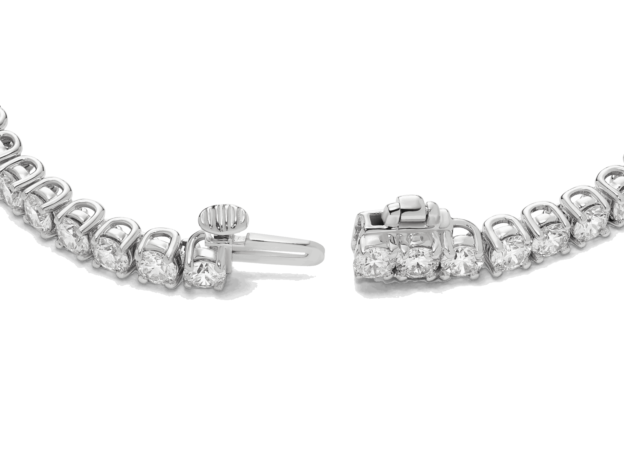 Lab-Grown Diamond Small Tennis Bracelet - E/F color, 7" length | White - #Lightbox Jewelry#