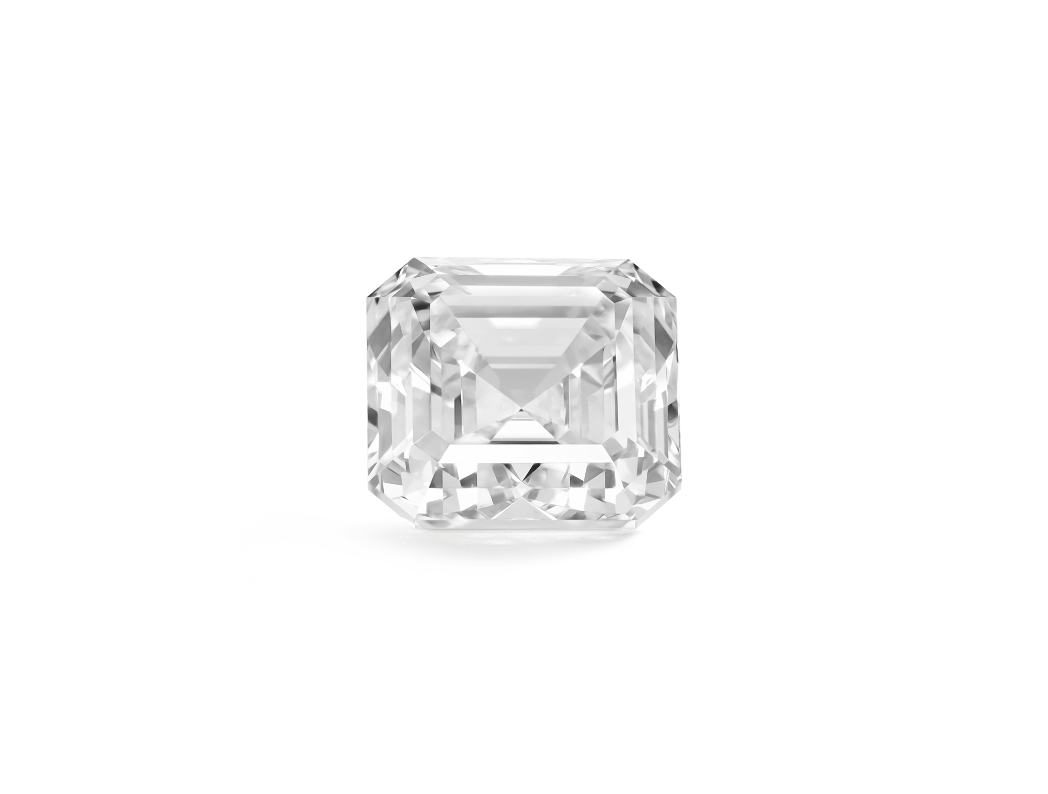 Lab-Grown Loose 3ct. Asscher Cut Diamond | White - #Lightbox Jewelry#