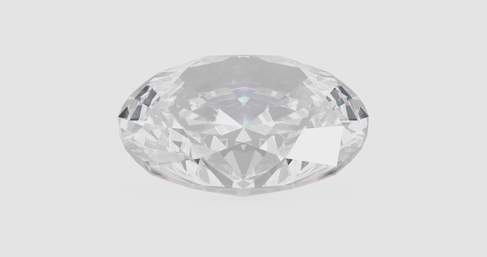 2 carat white Oval cut lab-grown diamond 360 video