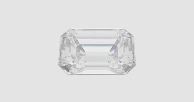 2 carat white Emerals cut lab-grown diamond 360 video