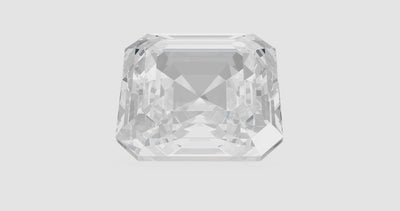 2 carat white Asscher cut lab-grown diamond 360 video