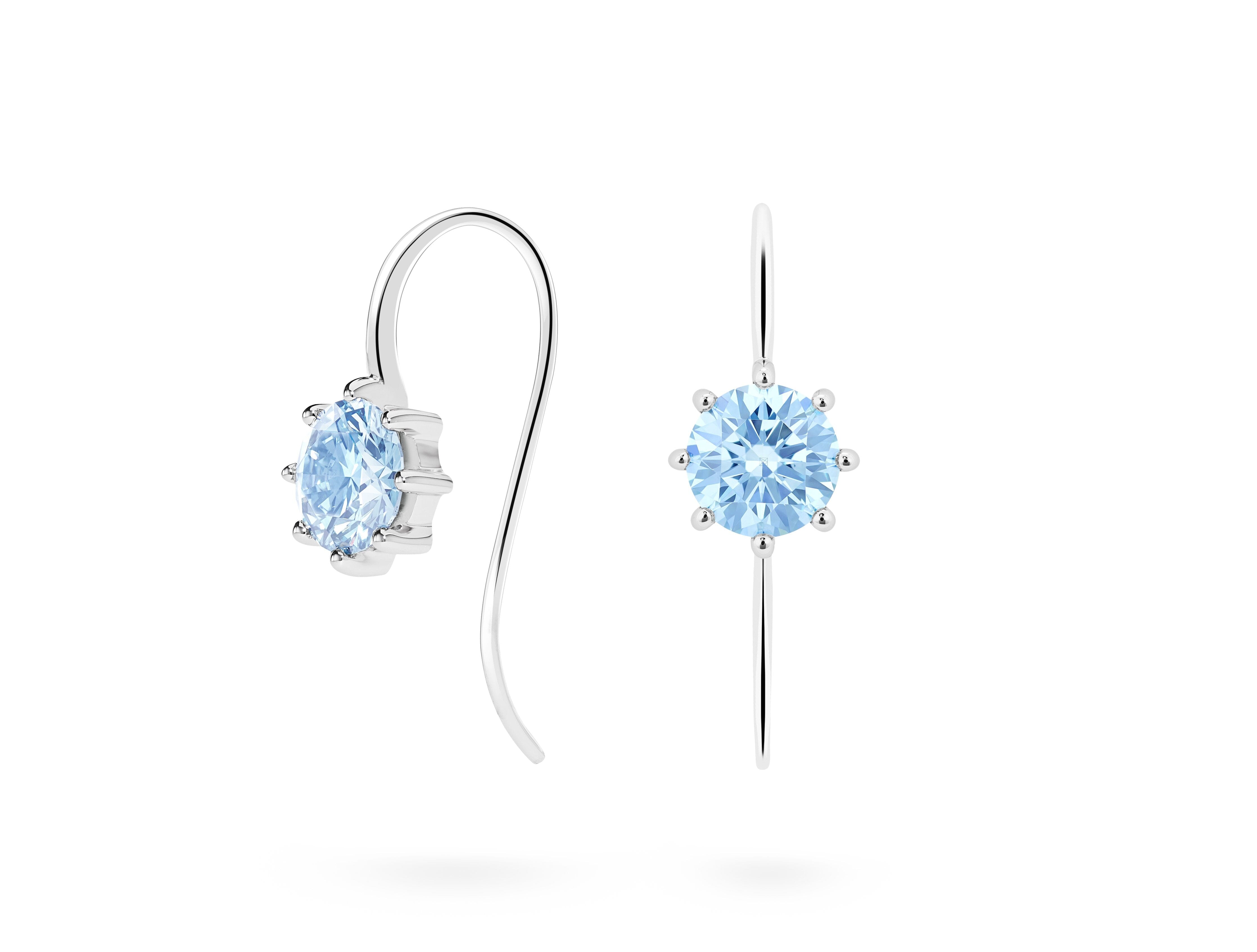 The French Wire Earrings | Blue