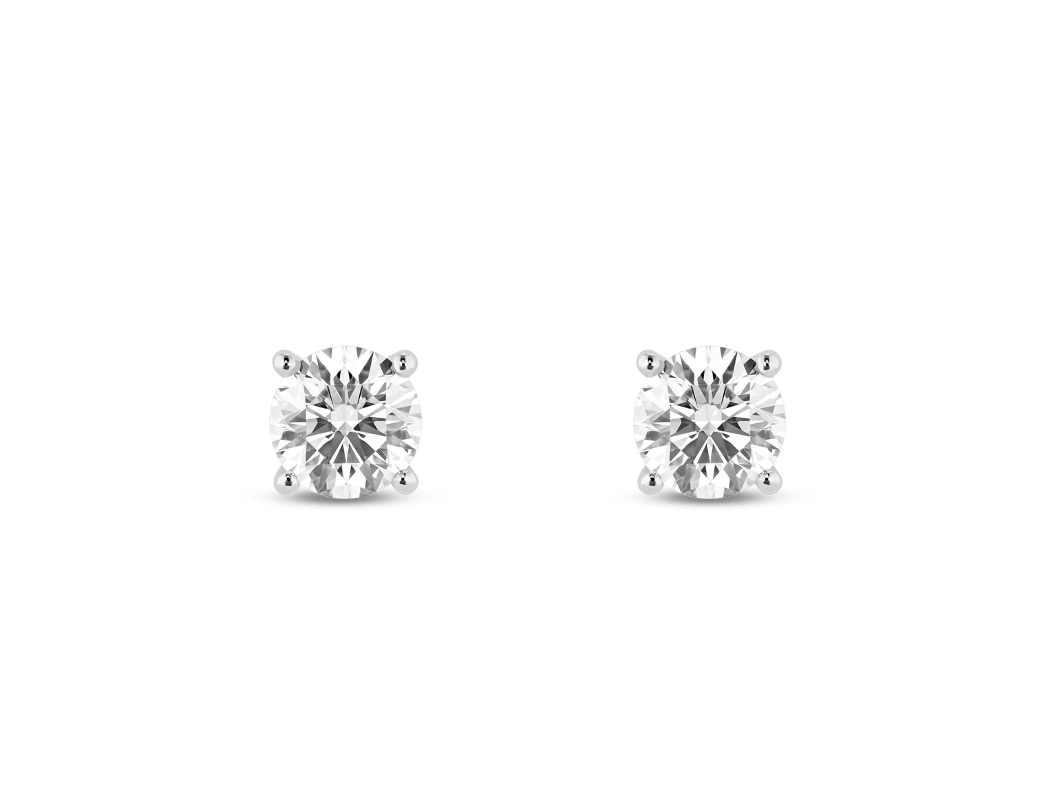 Lab-Grown Diamond 1ct. tw. Round Brilliant Solitaire Studs | White