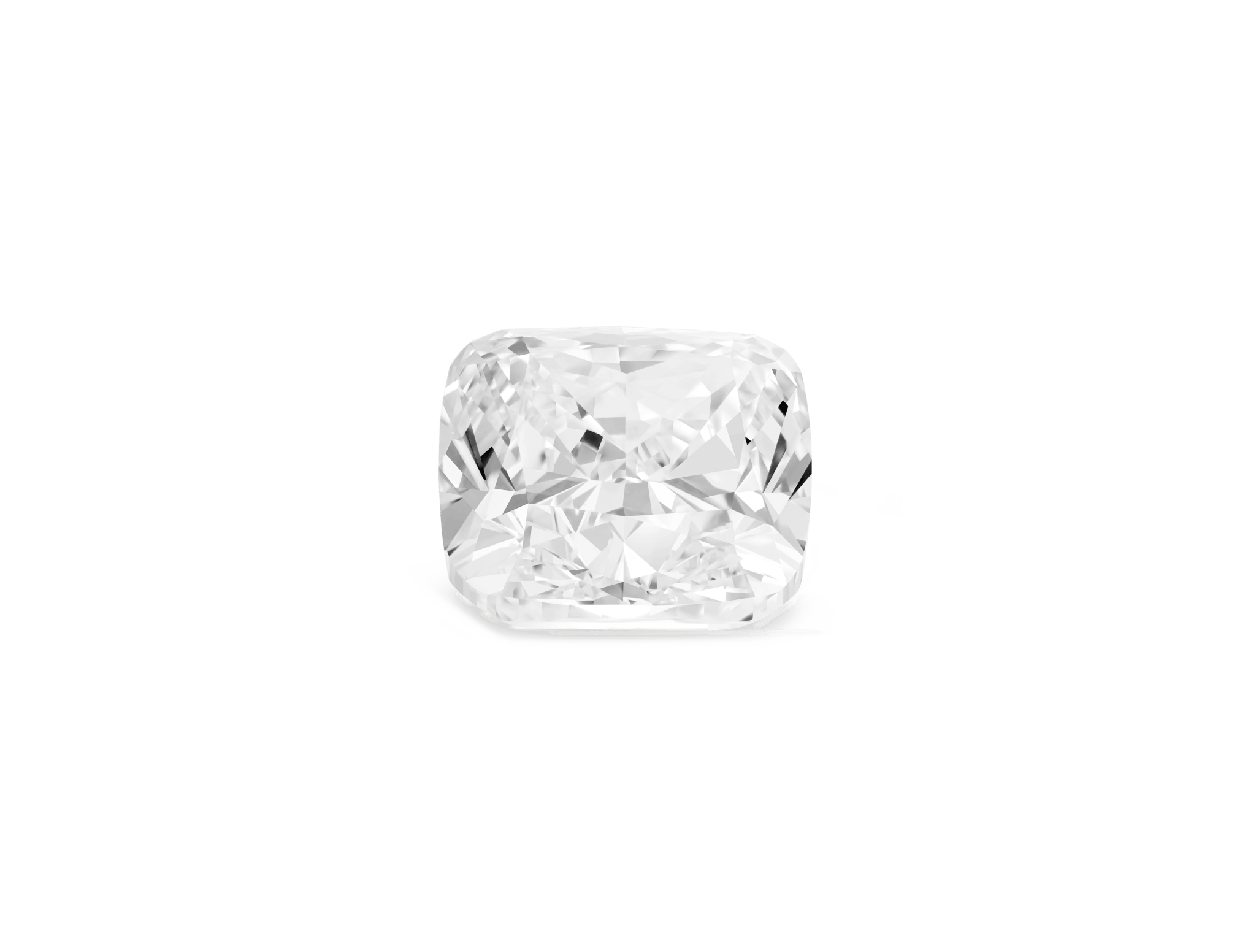 Finest Lab-Grown Loose 2ct. Cushion Cut Diamond | White - #Lightbox Jewelry#