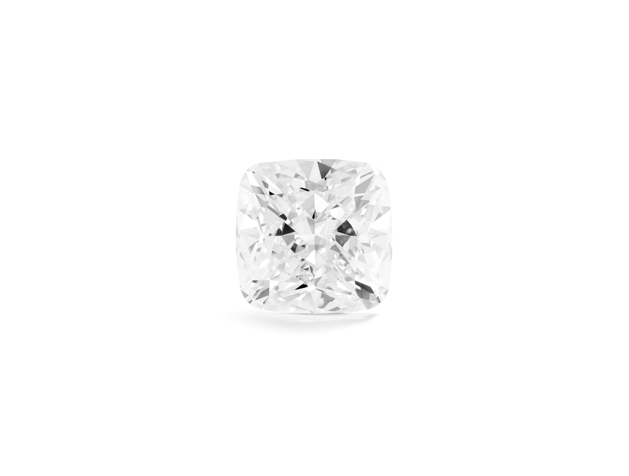 Finest Lab-Grown Loose 2ct. Cushion Cut Diamond | White - #Lightbox Jewelry#