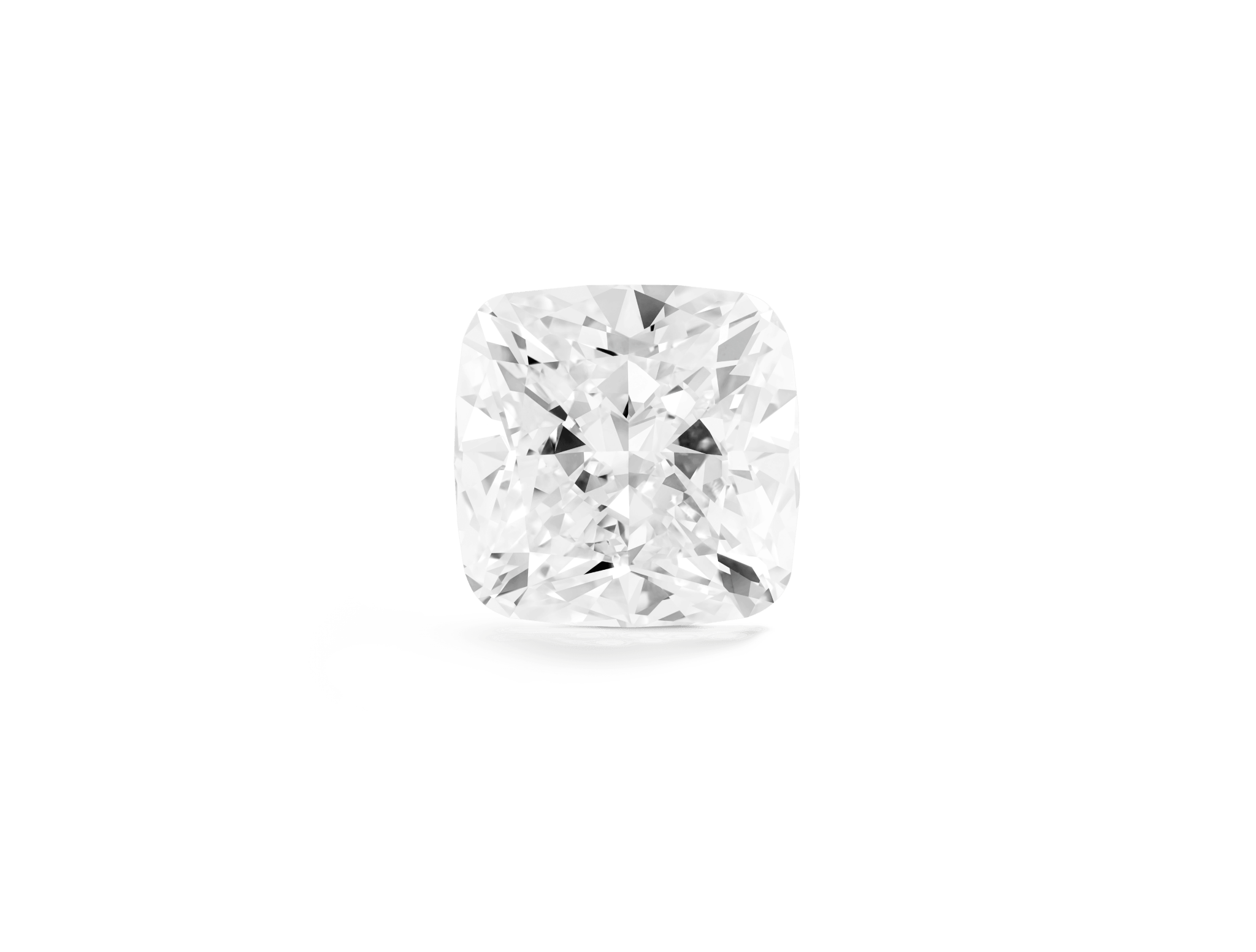 Finest Lab-Grown Loose 2½ct. Cushion Cut Diamond | White - #Lightbox Jewelry#