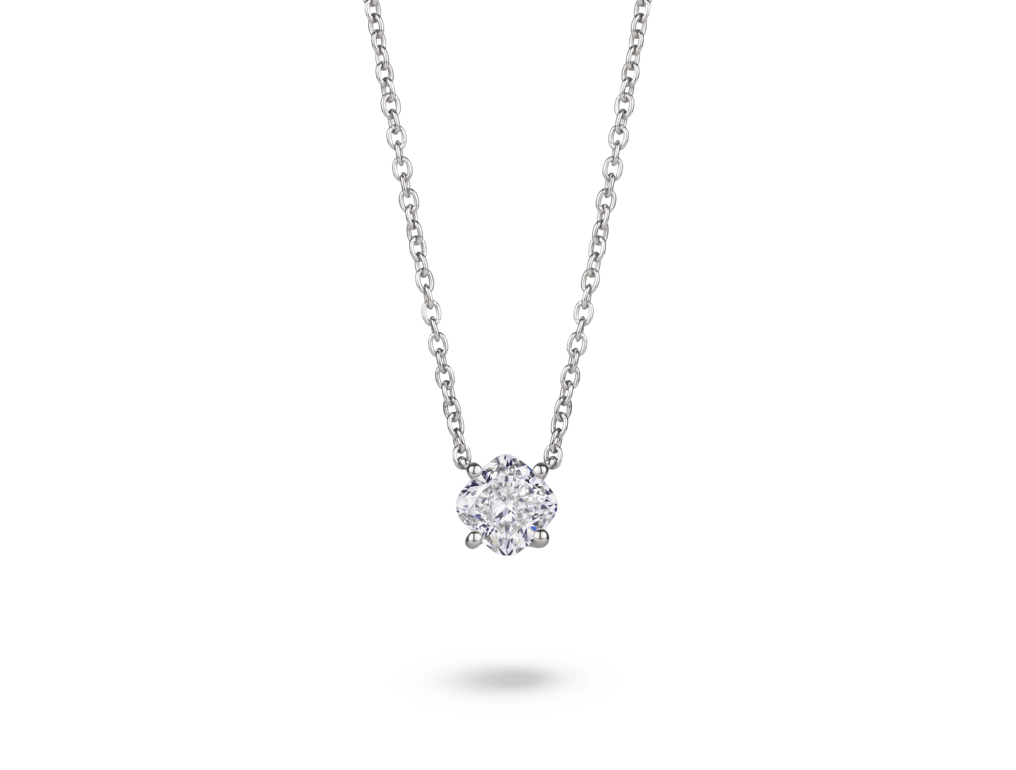 Lab-Grown Diamond 1ct. Cushion Cut 14k Gold Pendant | White - #Lightbox Jewelry#
