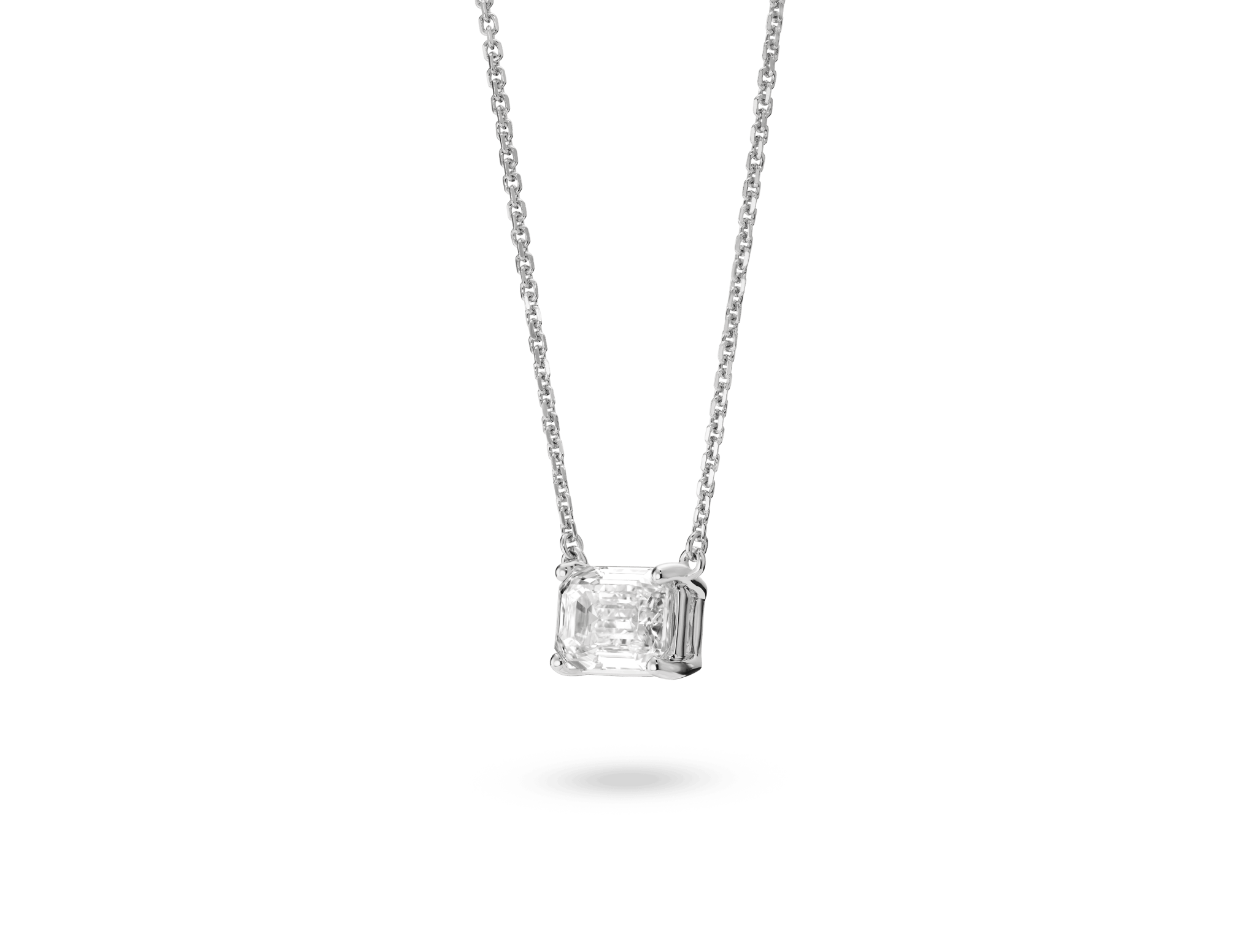 Lab-Grown Diamond 1ct. Emerald Cut Pendant | White - #Lightbox Jewelry#