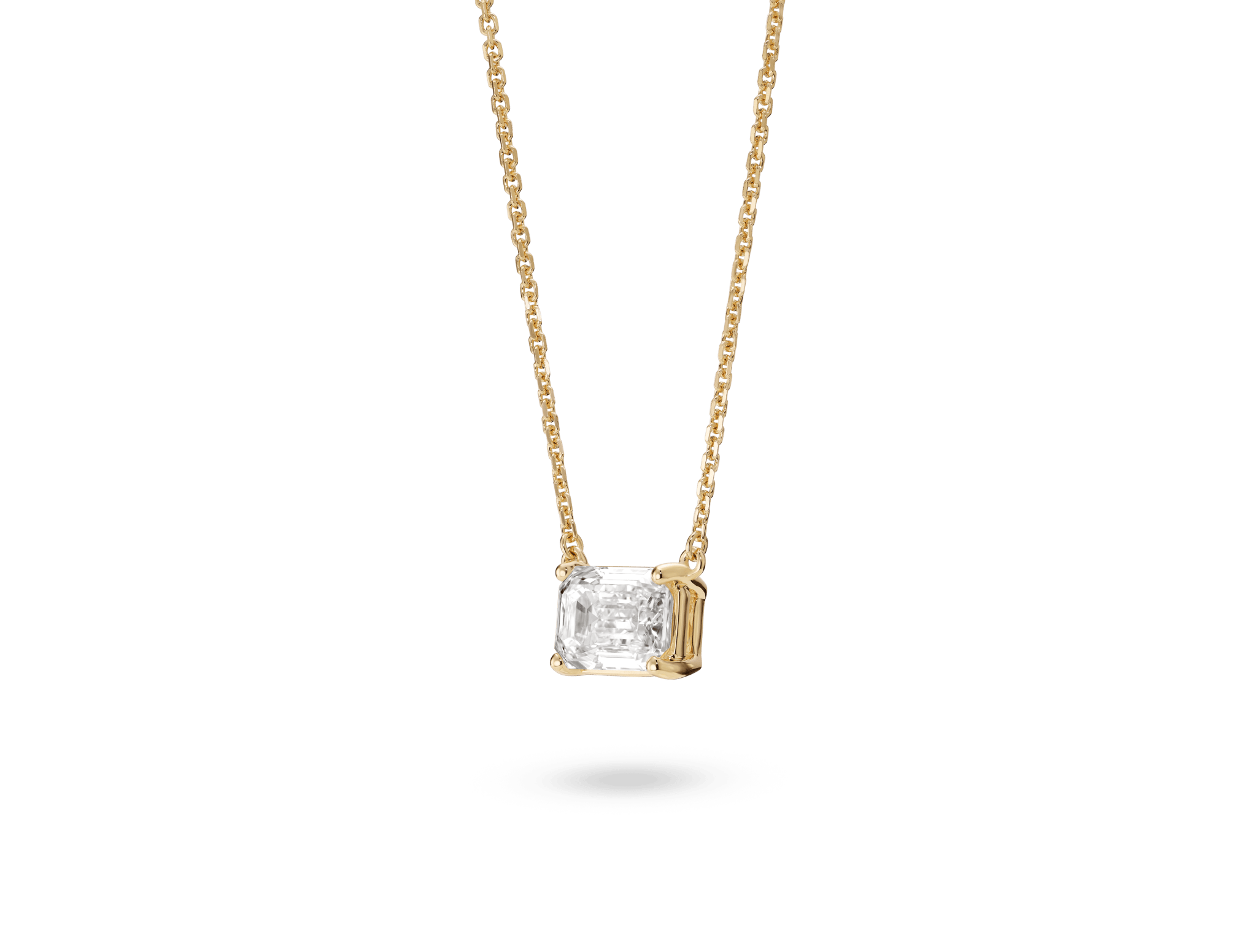 1ct. Emerald Cut Pendant Lightbox Jewelry