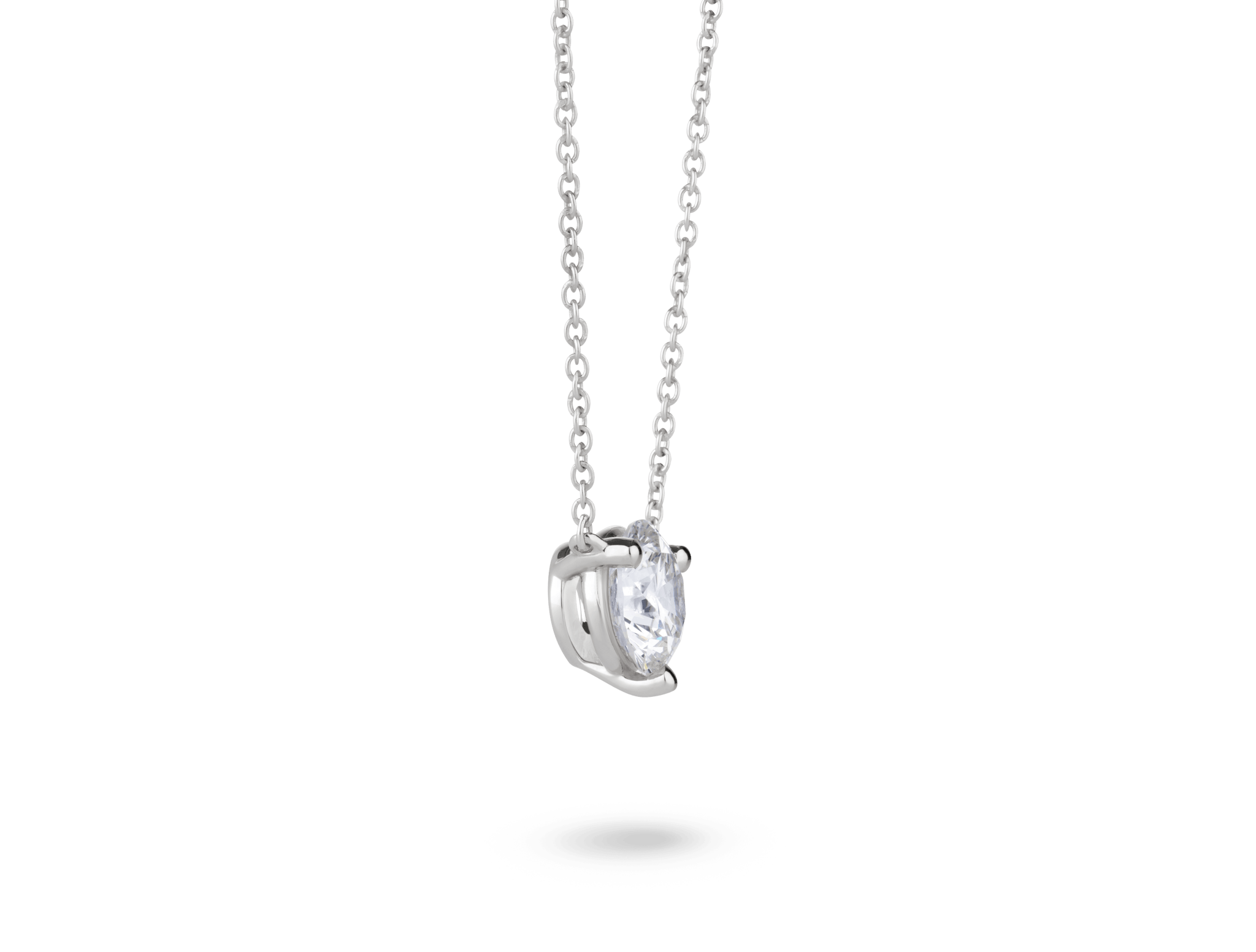 Lab-Grown Diamond 1ct. Round Brilliant Solitaire 14k Gold Pendant | White - #Lightbox Jewelry#
