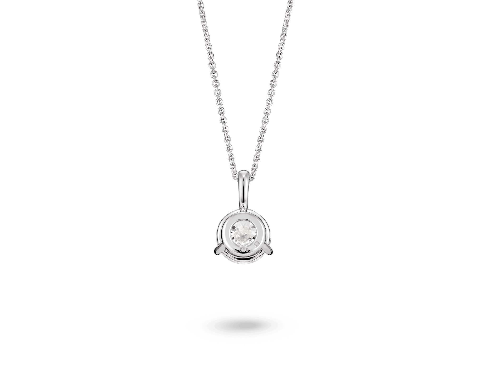 Lab-Grown Diamond 1½ct. Round Brilliant Solitaire Bale Pendant | White - #Lightbox Jewelry#
