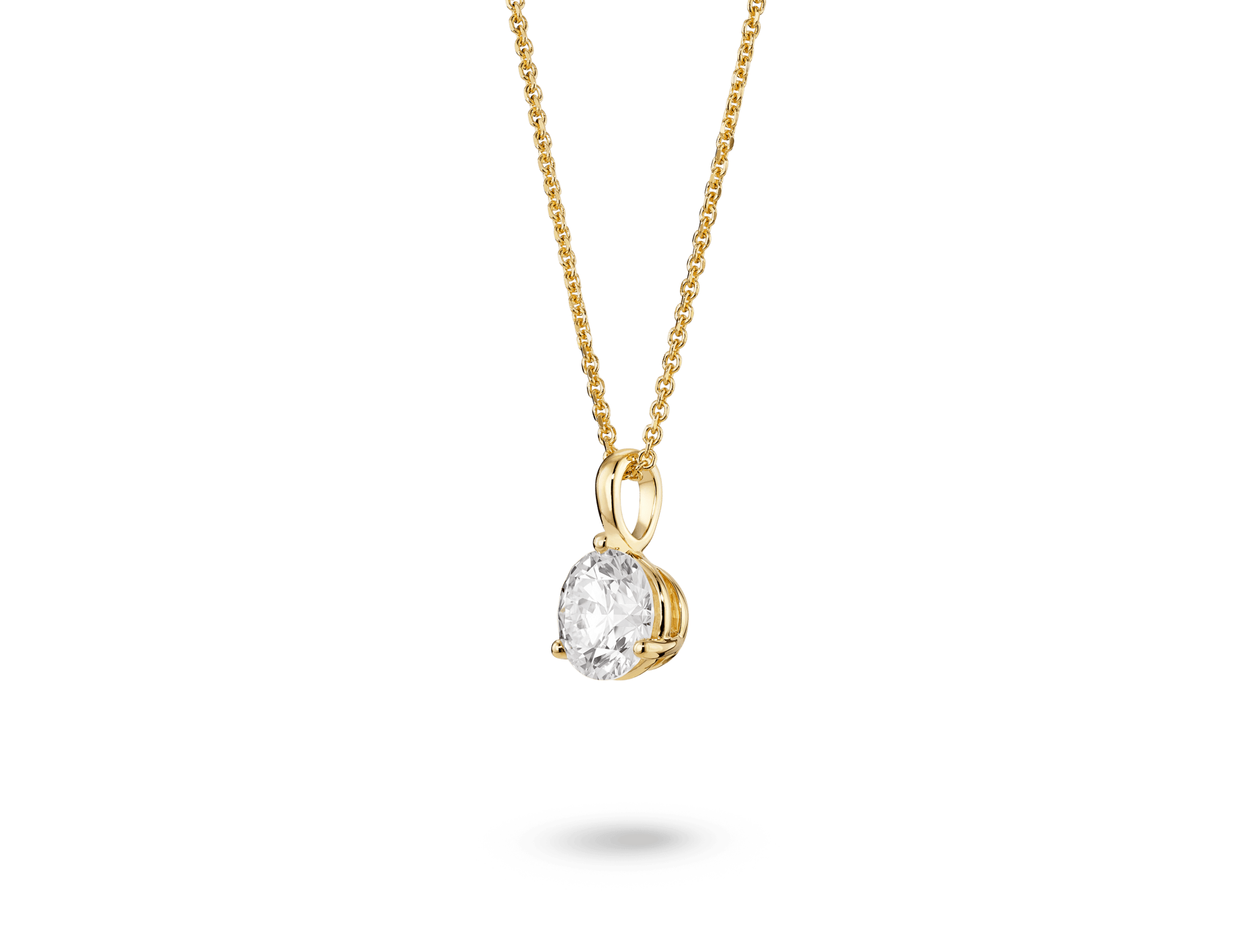 Lab-Grown Diamond 1ct. Round Brilliant Solitaire Bale Pendant | White - #Lightbox Jewelry#