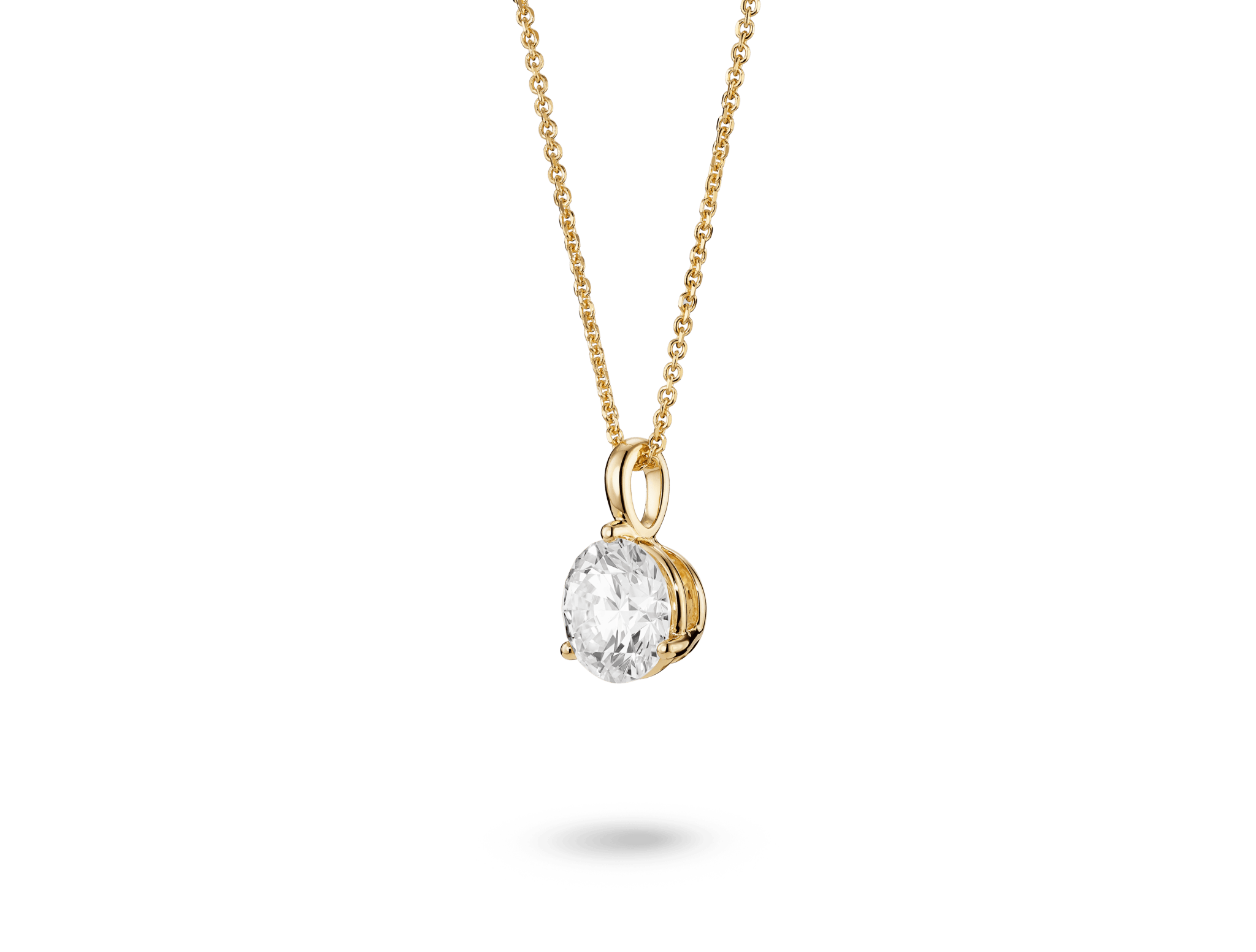 Lab-Grown Diamond 1½ct. Round Brilliant Solitaire Bale Pendant | White - #Lightbox Jewelry#