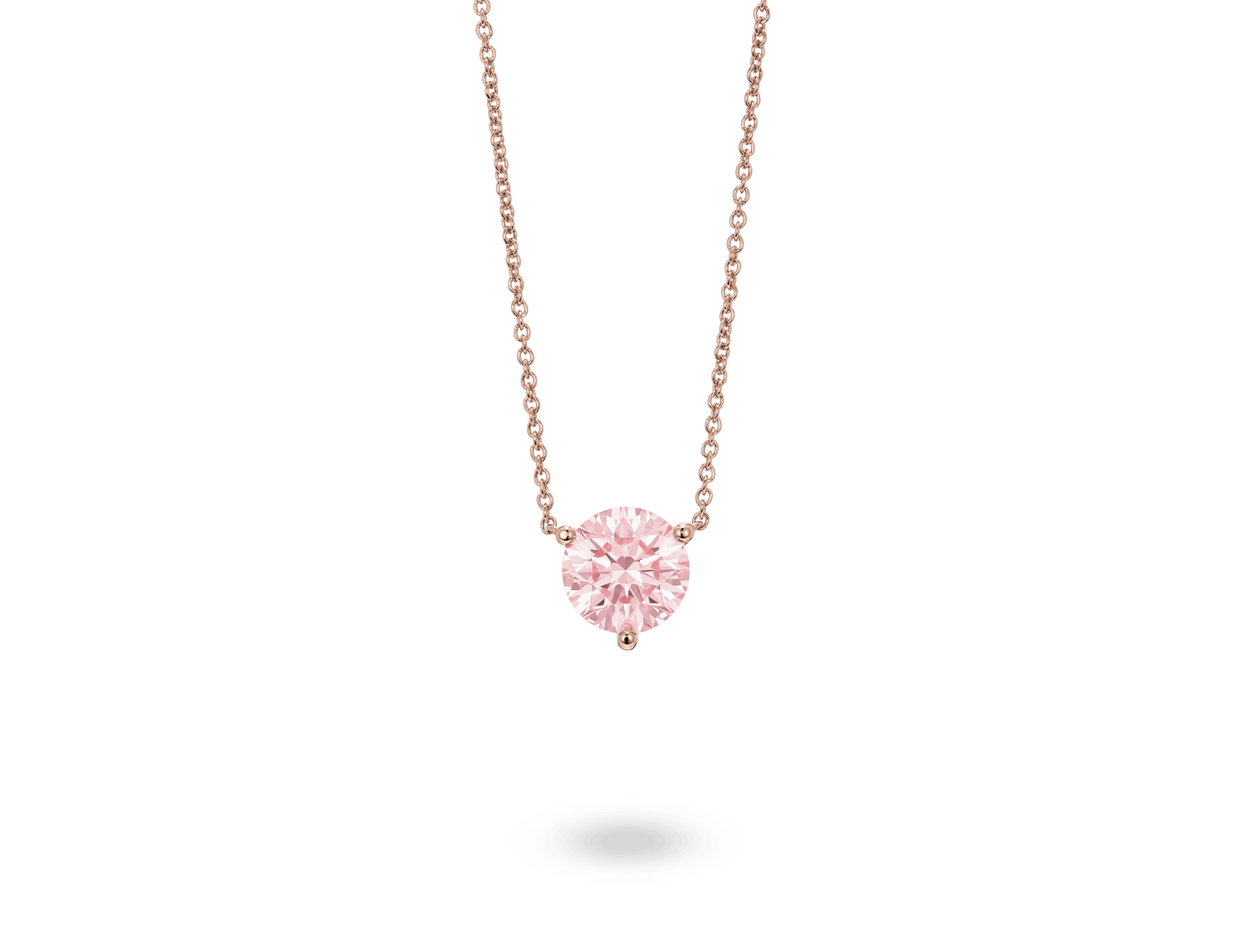 Lab-Grown Diamond 1½ct. Round Brilliant Solitaire Pendant | Pink - #Lightbox Jewelry#