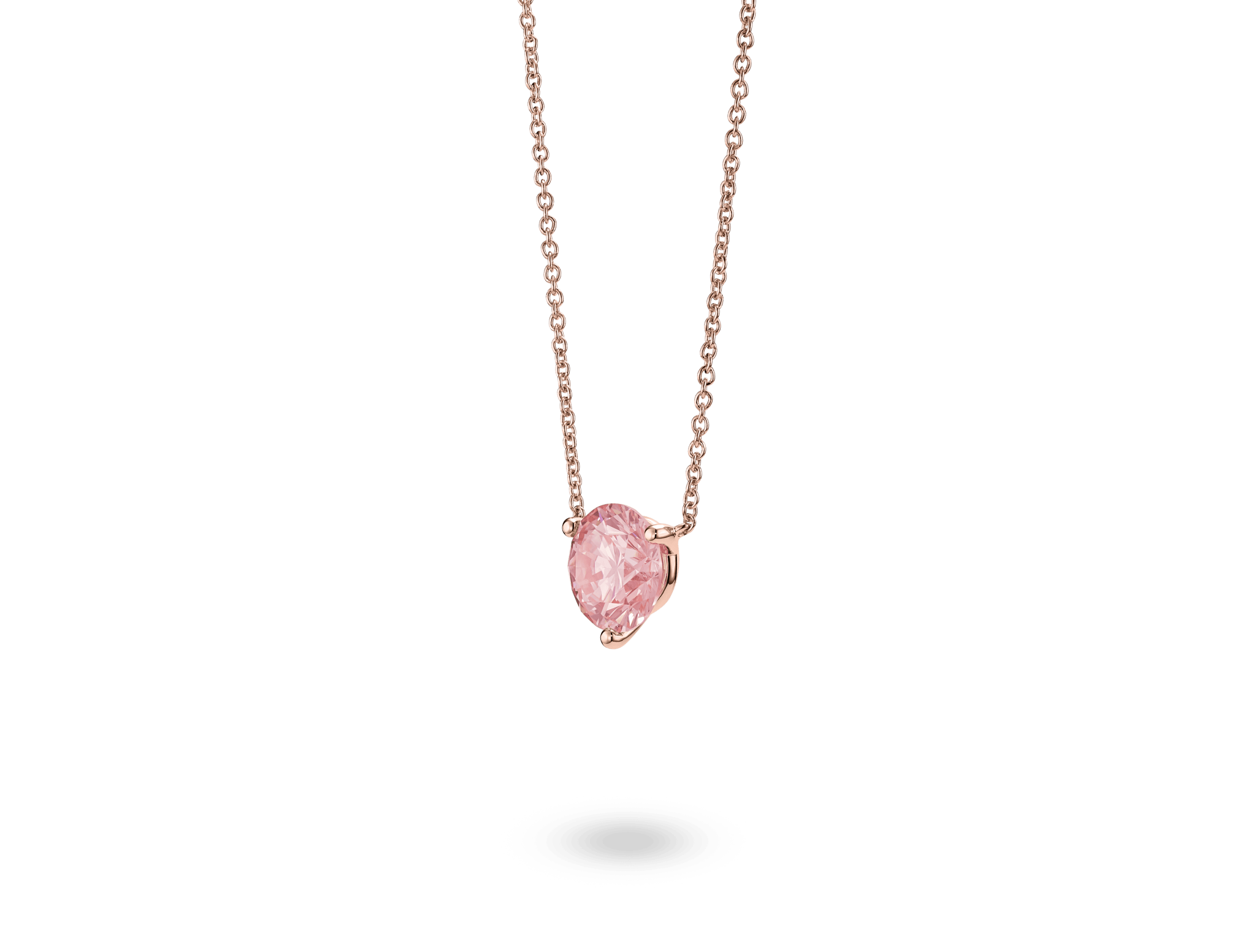 Buy Captivating Pink Diamond Colored jewellery necklace set online |  Lehenga-Saree