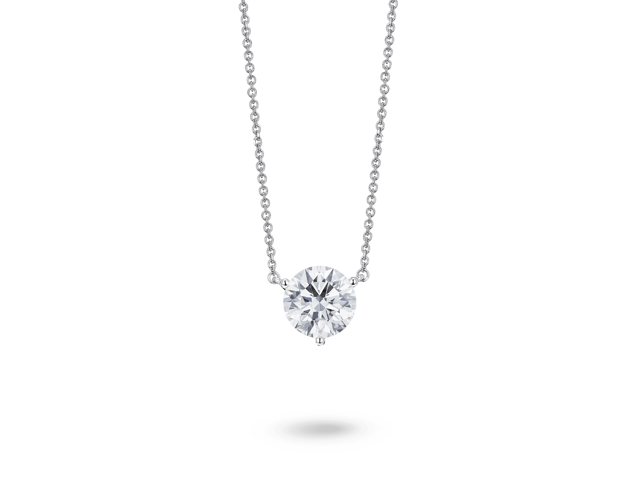 Lab-Grown Diamond 1½ct. Round Brilliant Solitaire Pendant | White - #Lightbox Jewelry#
