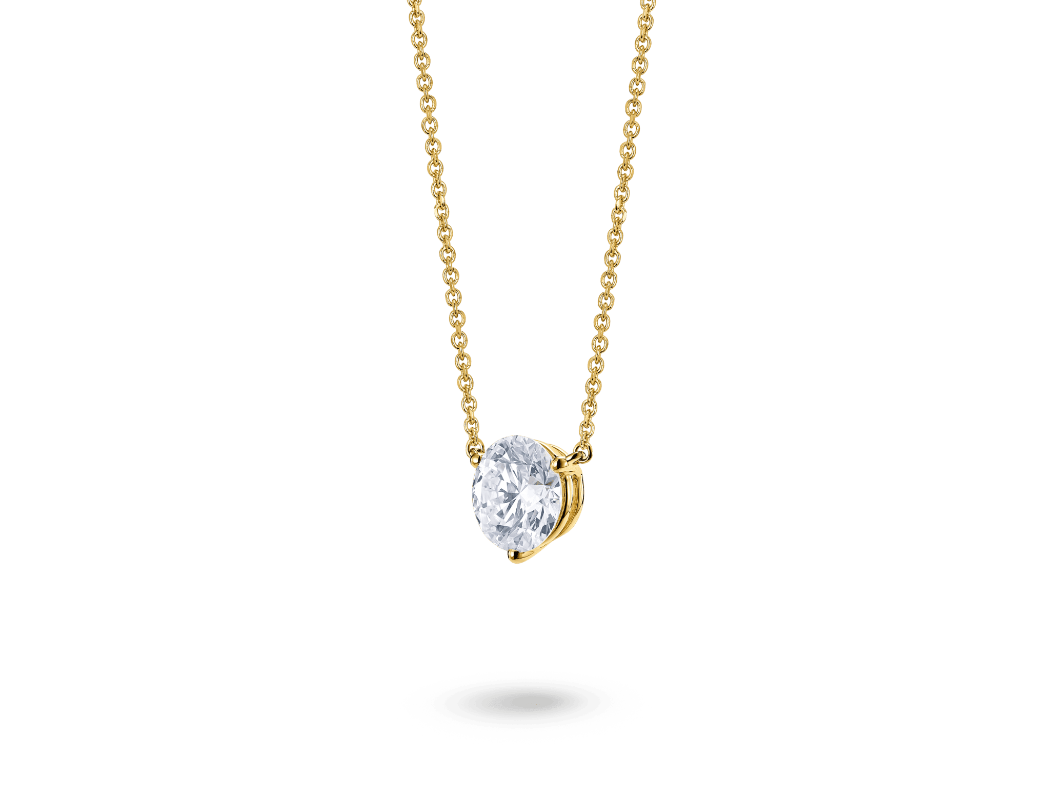 Lab Grown Diamond 1 ct. Round Brilliant Solitaire Pendant White