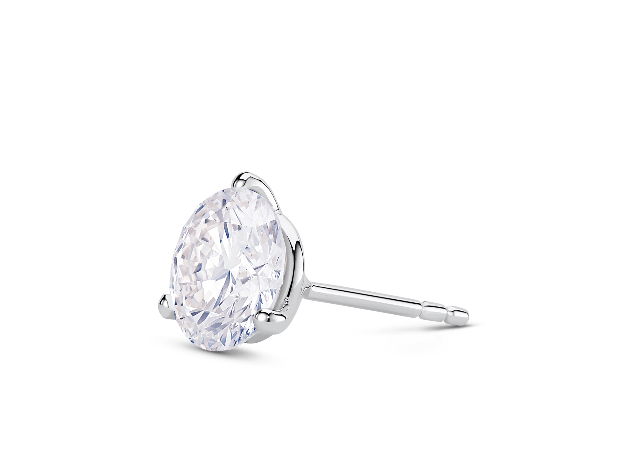 Lab-Grown Diamond 1½ct. Round Brilliant Solitaire Stud | White - #Lightbox Jewelry#