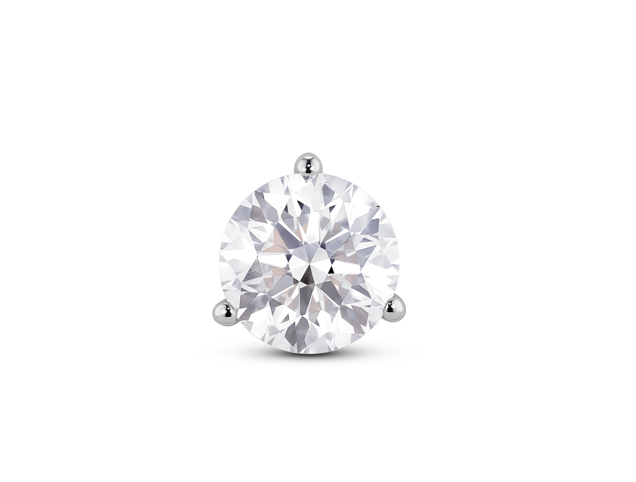 Lab-Grown Diamond 1¾ct. Round Brilliant Solitaire Stud | White - #Lightbox Jewelry#