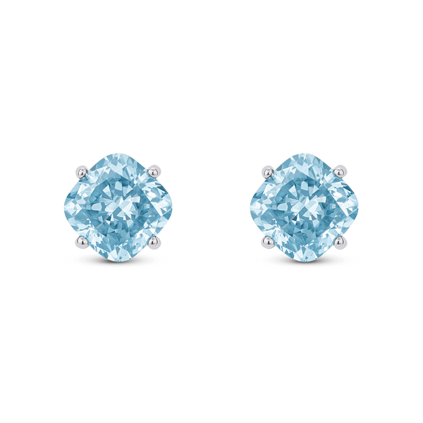 Lab-Grown Diamond 1½ct. tw. Cushion Cut 14k Gold Studs | Blue - #Lightbox Jewelry#