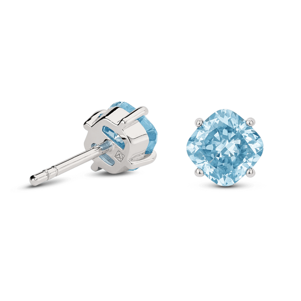 Lab-Grown Diamond 1½ct. tw. Cushion Cut 14k Gold Studs | Blue - #Lightbox Jewelry#