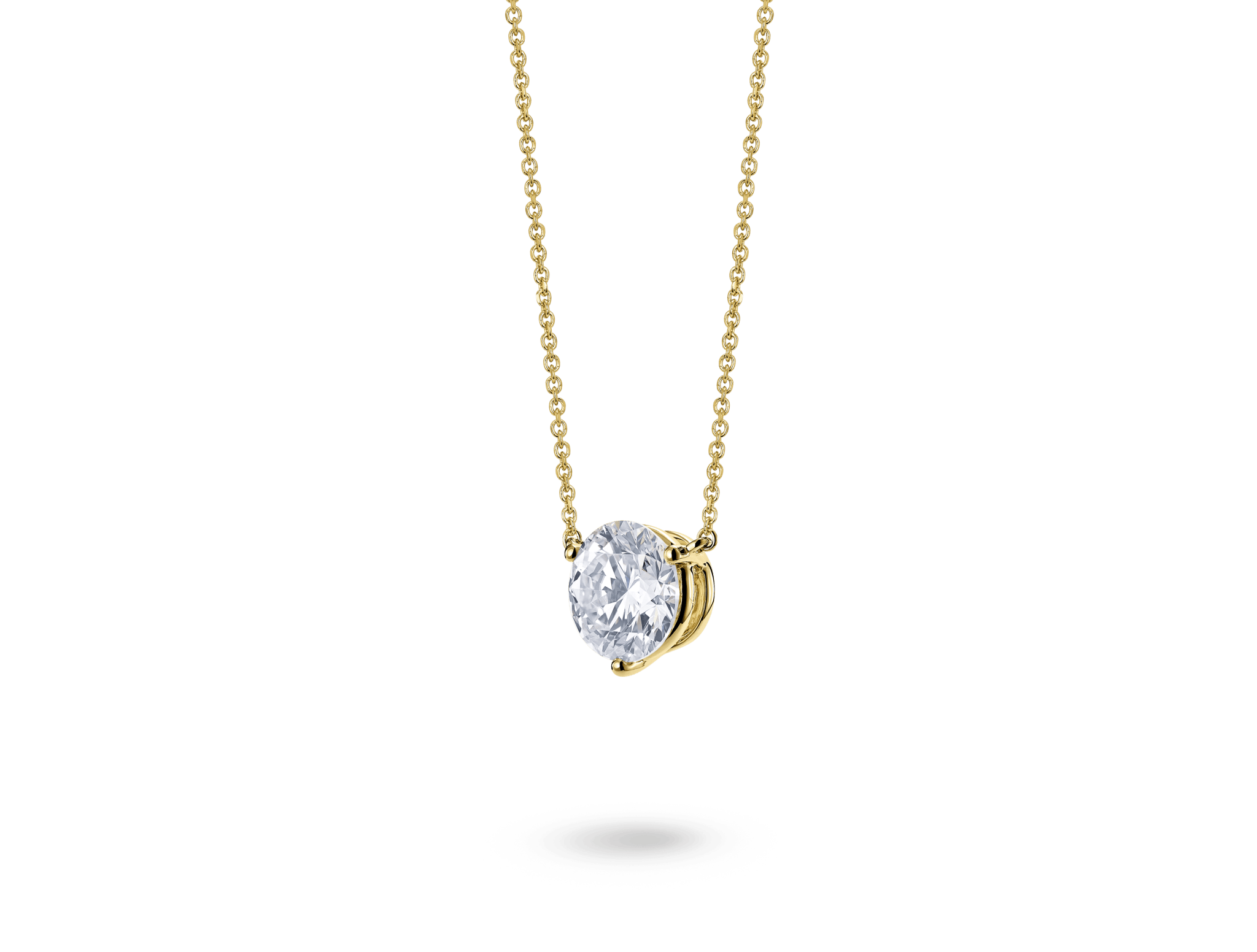 Lab-Grown Diamond 2ct. Round Brilliant Solitaire Pendant | White - #Lightbox Jewelry#