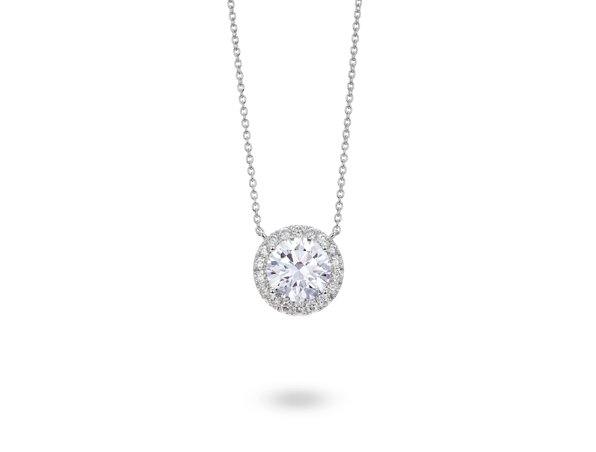 Lab-Grown Diamond 2ct. tw. Halo Pendant | White - #Lightbox Jewelry#